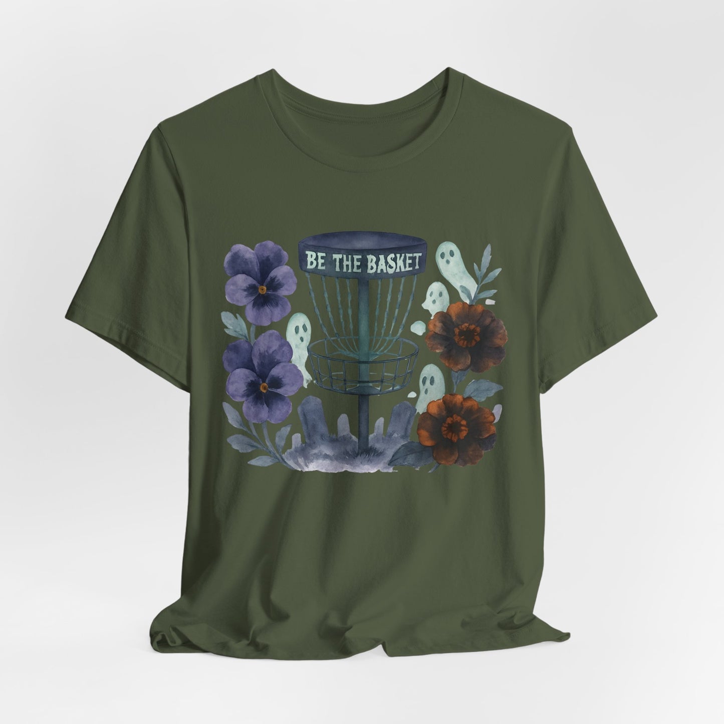 BE THE BASKET Disc Golf Halloween Design 7, Disc Golf Unisex T-Shirt