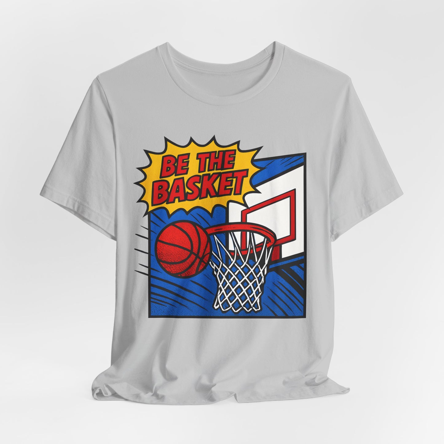 BE THE BASKET Basketball Goal Comic Strip 1, Unisex T-Shirt, Disc Golf Shirt