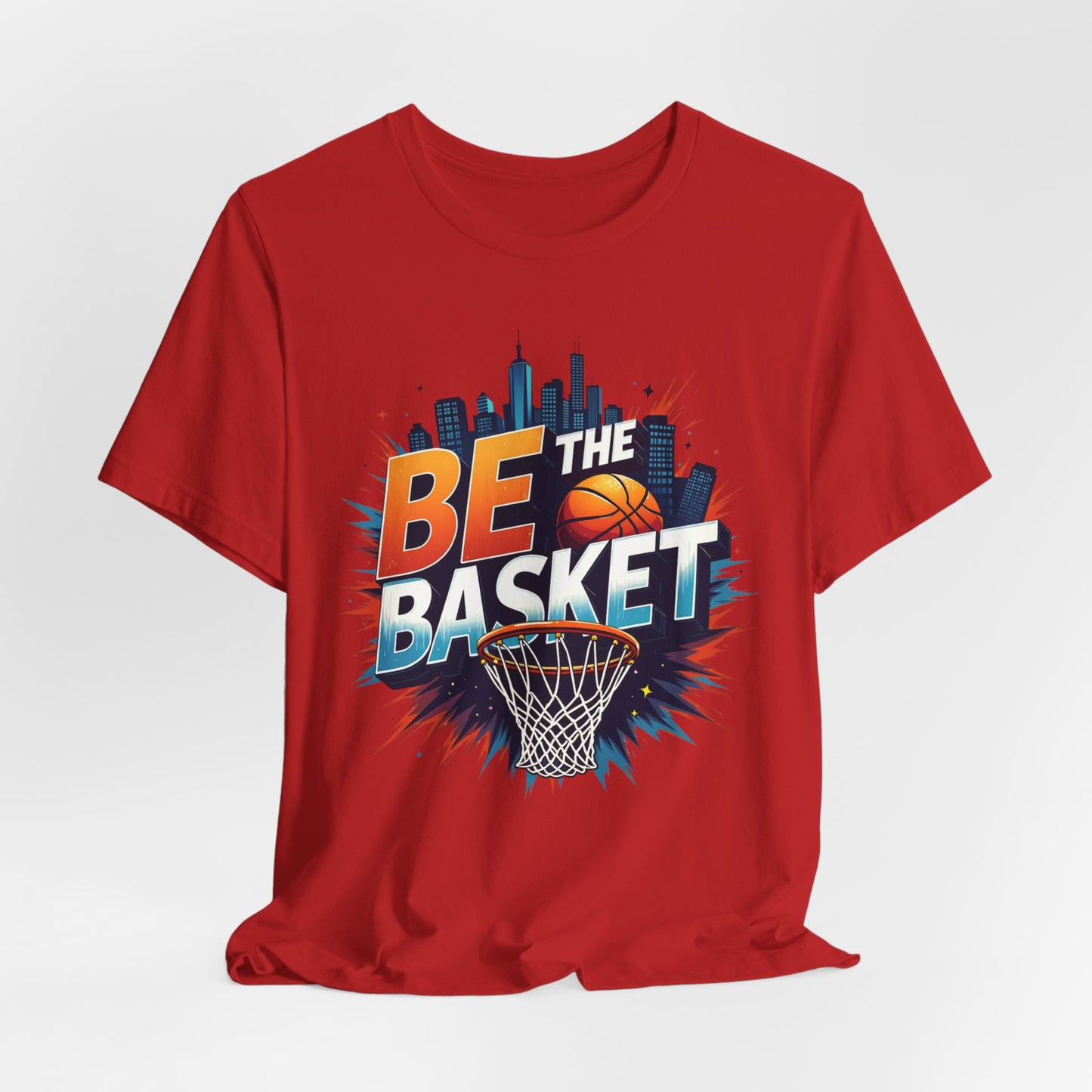BE THE BASKET Skyline Basketball Unisex T-Shirt, Basketball Shirt