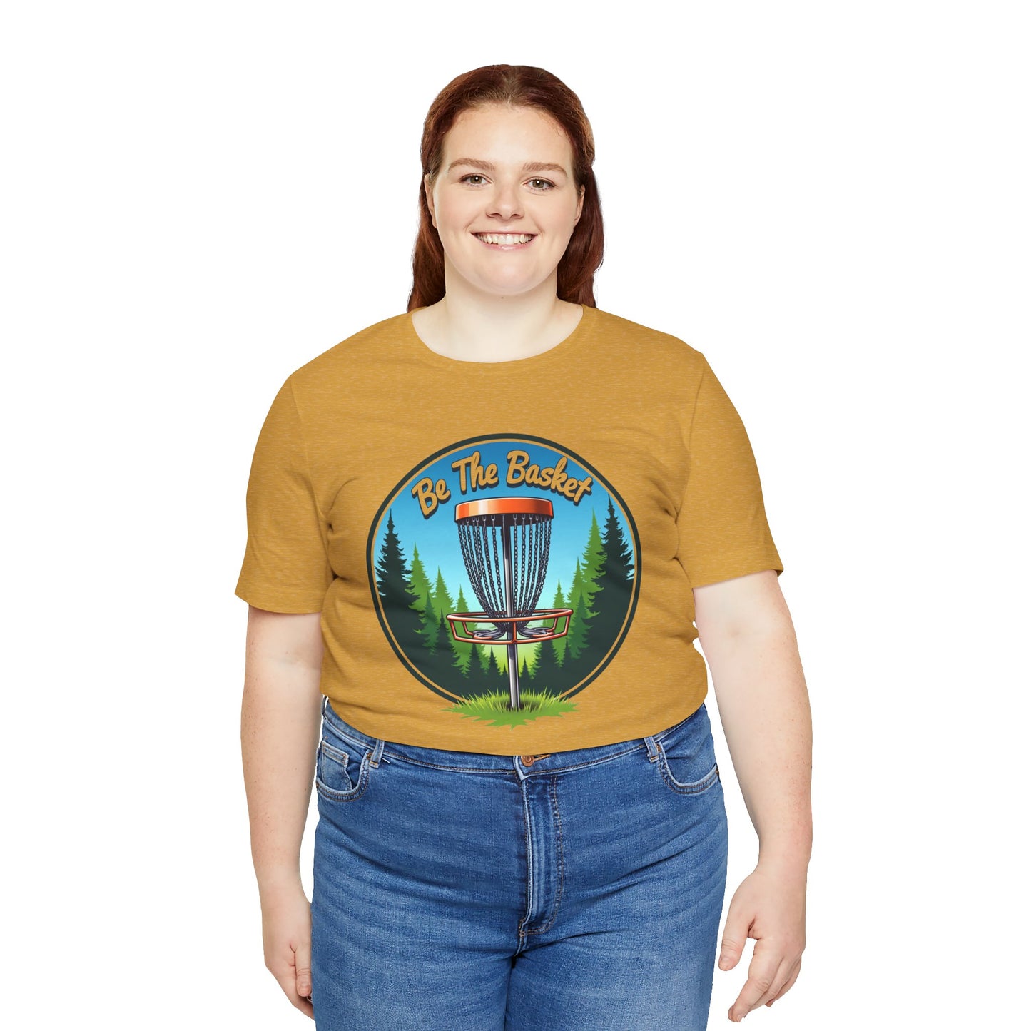 BE THE BASKET Disc Golf Nature Design 2, Unisex T-Shirt, Disc GolfT-Shirt