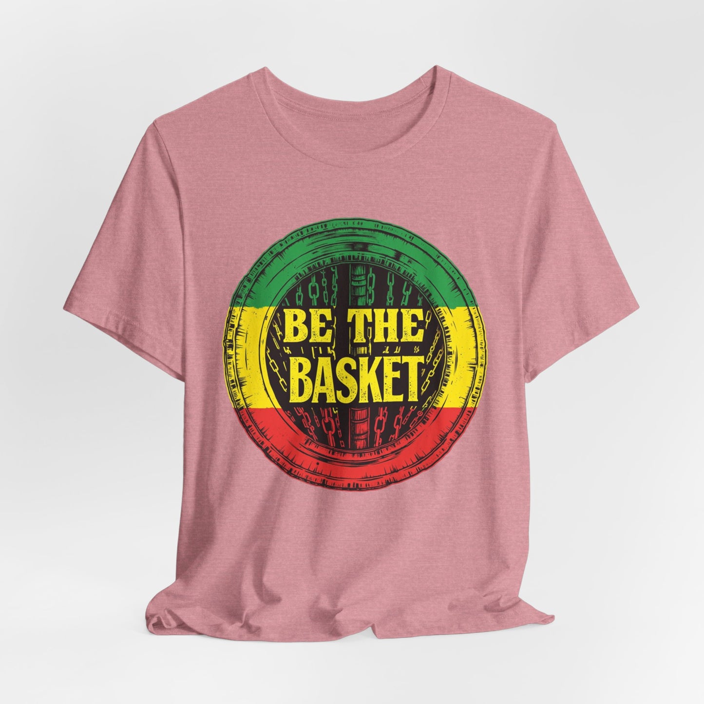 BE THE BASKET Disc Golf Rasta 1 Design , Unisex T-Shirt, Disc Golf Shirt