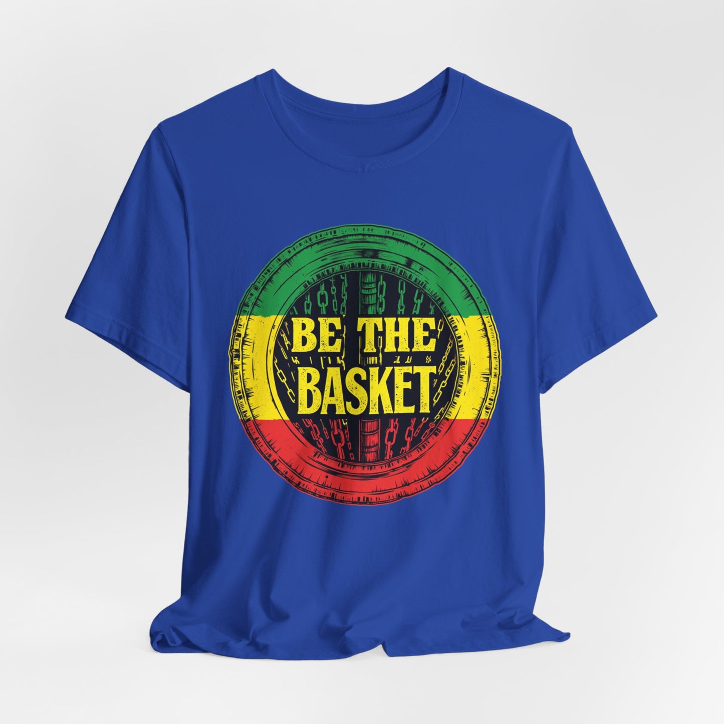 BE THE BASKET Disc Golf Rasta 1 Design , Unisex T-Shirt, Disc Golf Shirt