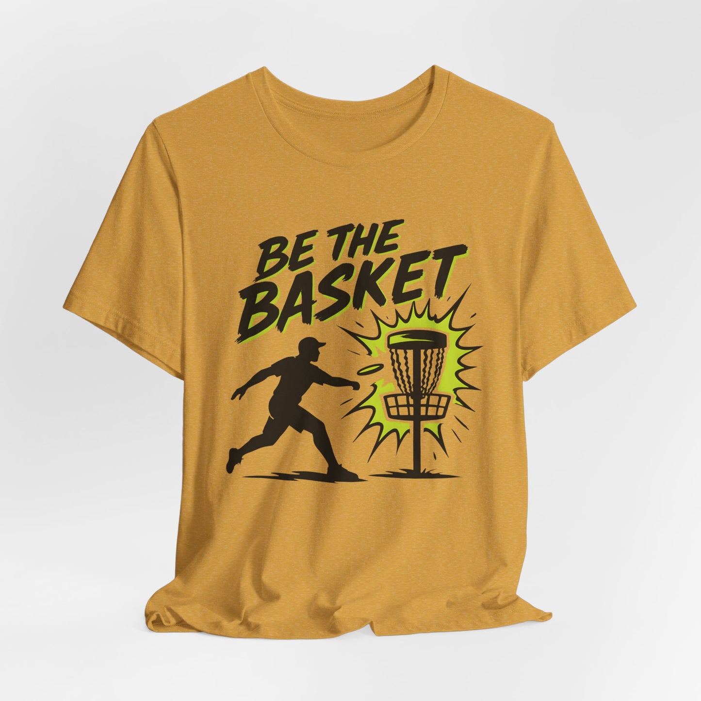 BE THE BASKET Disc Golf Man 1, Unisex T-Shirt, Disc Golf Shirt