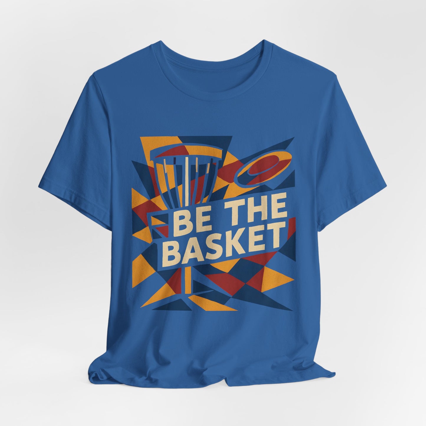 BE THE BASKET Disc Golf Basket Abstract 6, Unisex T-Shirt, Disc Golf Shirt