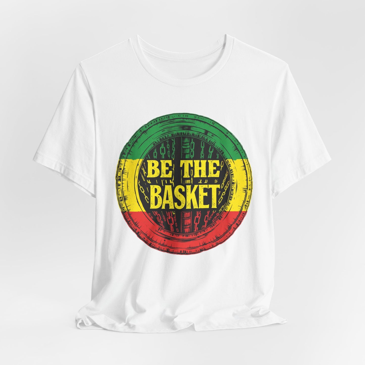 BE THE BASKET Disc Golf Rasta 1 Design , Unisex T-Shirt, Disc Golf Shirt