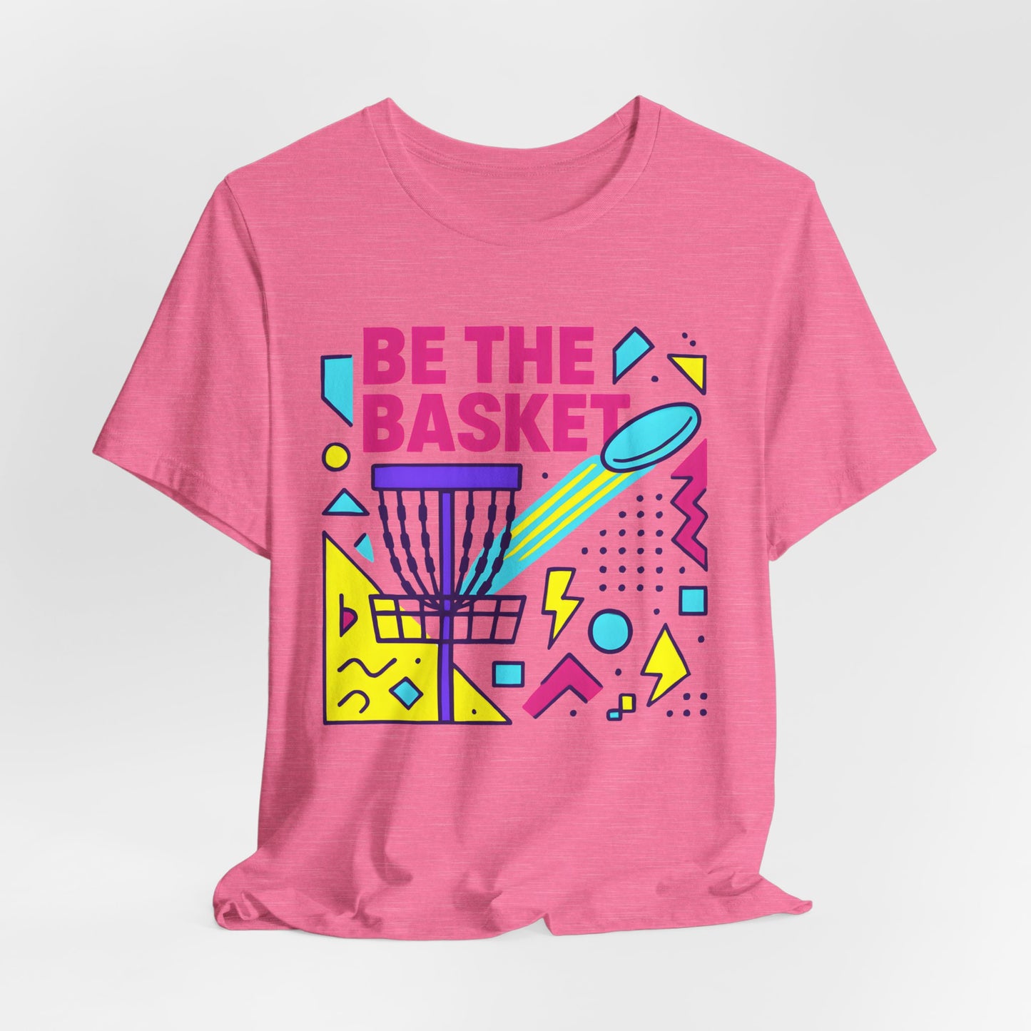 BE THE BASKET Disc Golf Basket Abstract 10, Unisex T-Shirt, Disc Golf Shirt