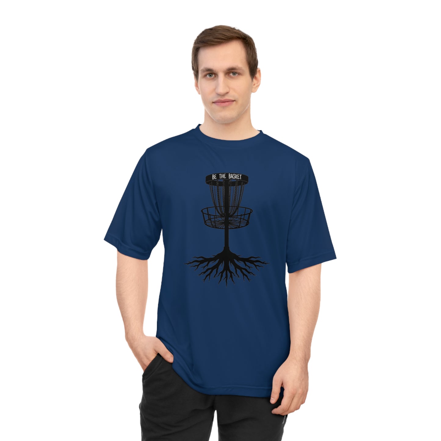 BE THE BASKET Disc Golf Tree Of Life , Unisex Performance T-Shirt, Disc Golf Shirt