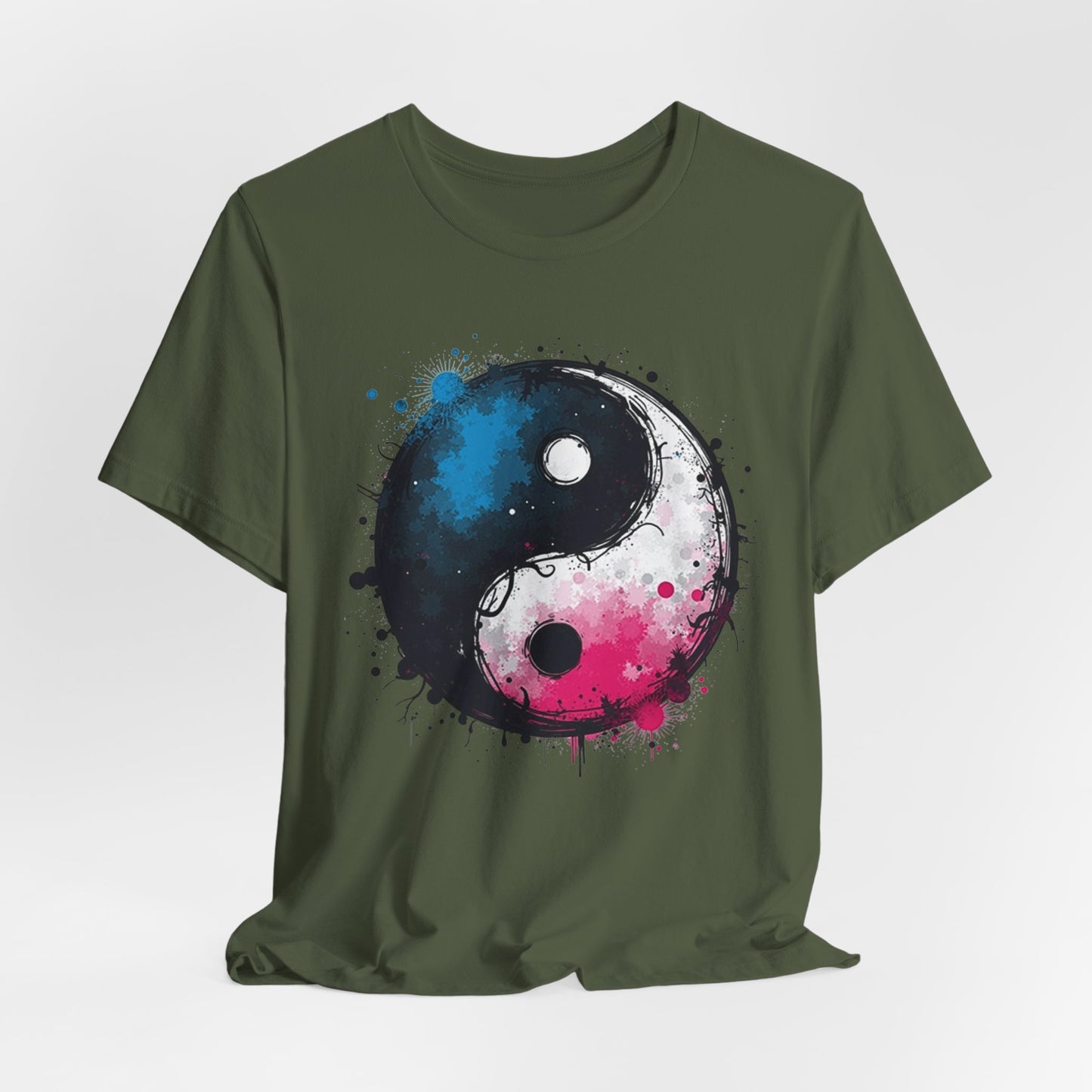Ying Yang Graffiti Design , Unisex T-Shirt, Disc Golf Shirt