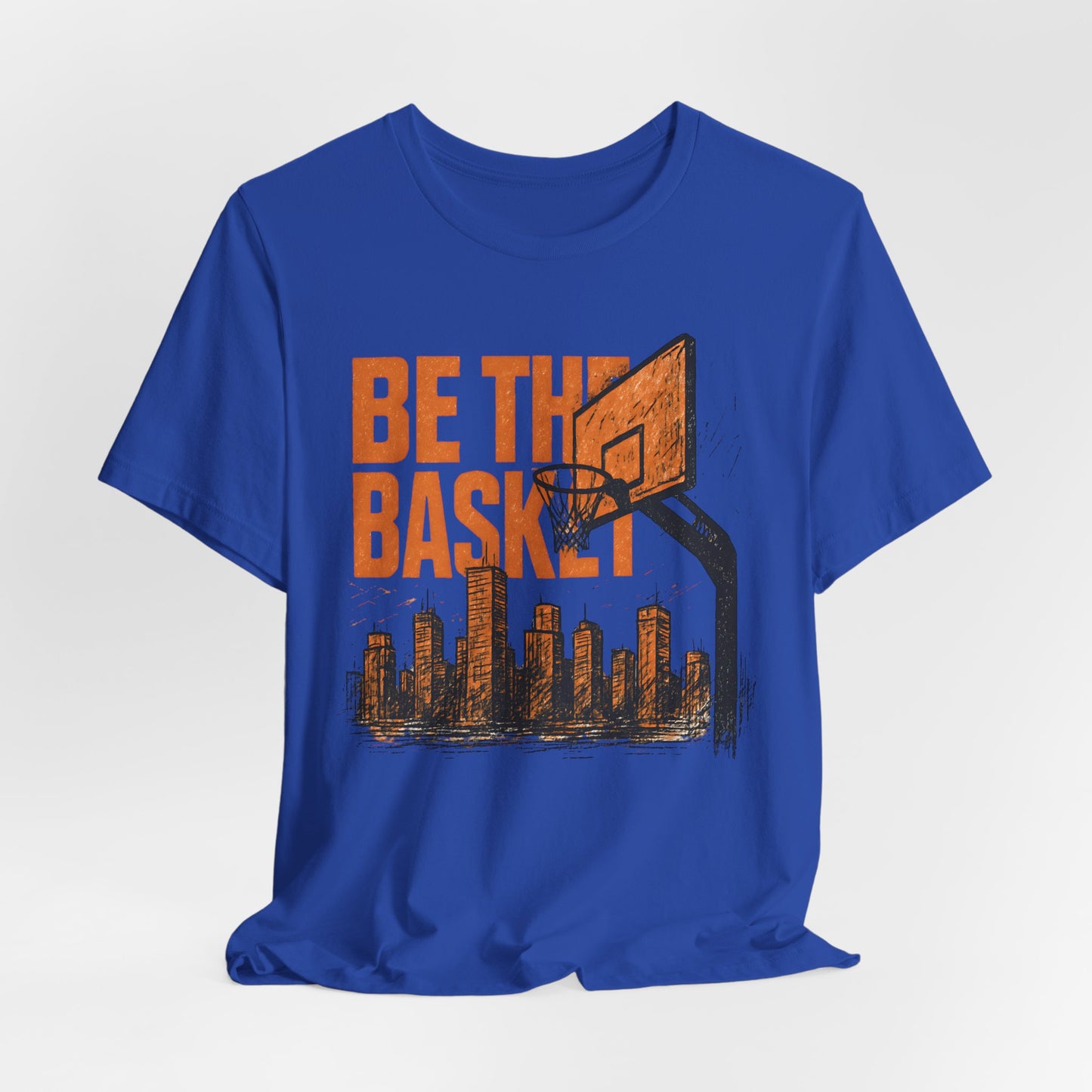 BE THE BASKET Basketball City Distressed 3, Unisex T-Shirt, Disc Golf Shirt