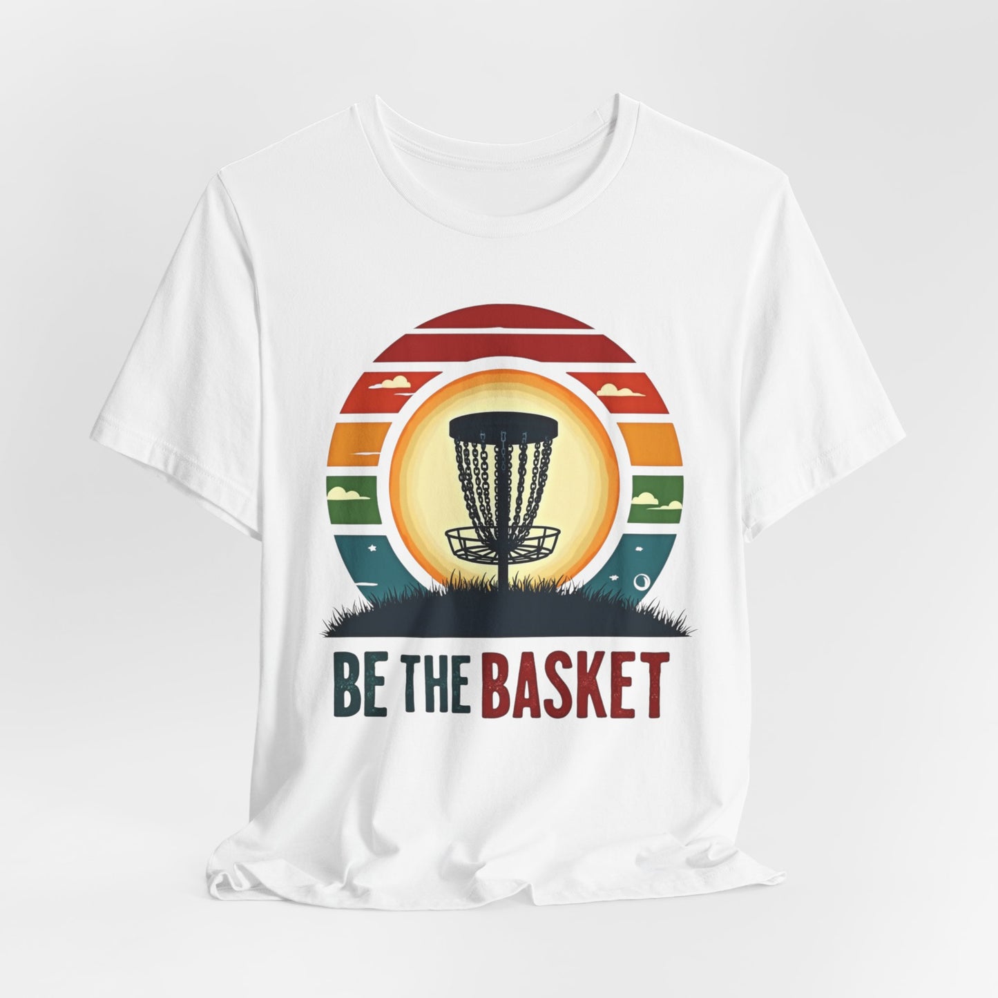 BE THE BASKET Disc Golf Retro 1, Unisex T-Shirt, Disc Golf Shirt