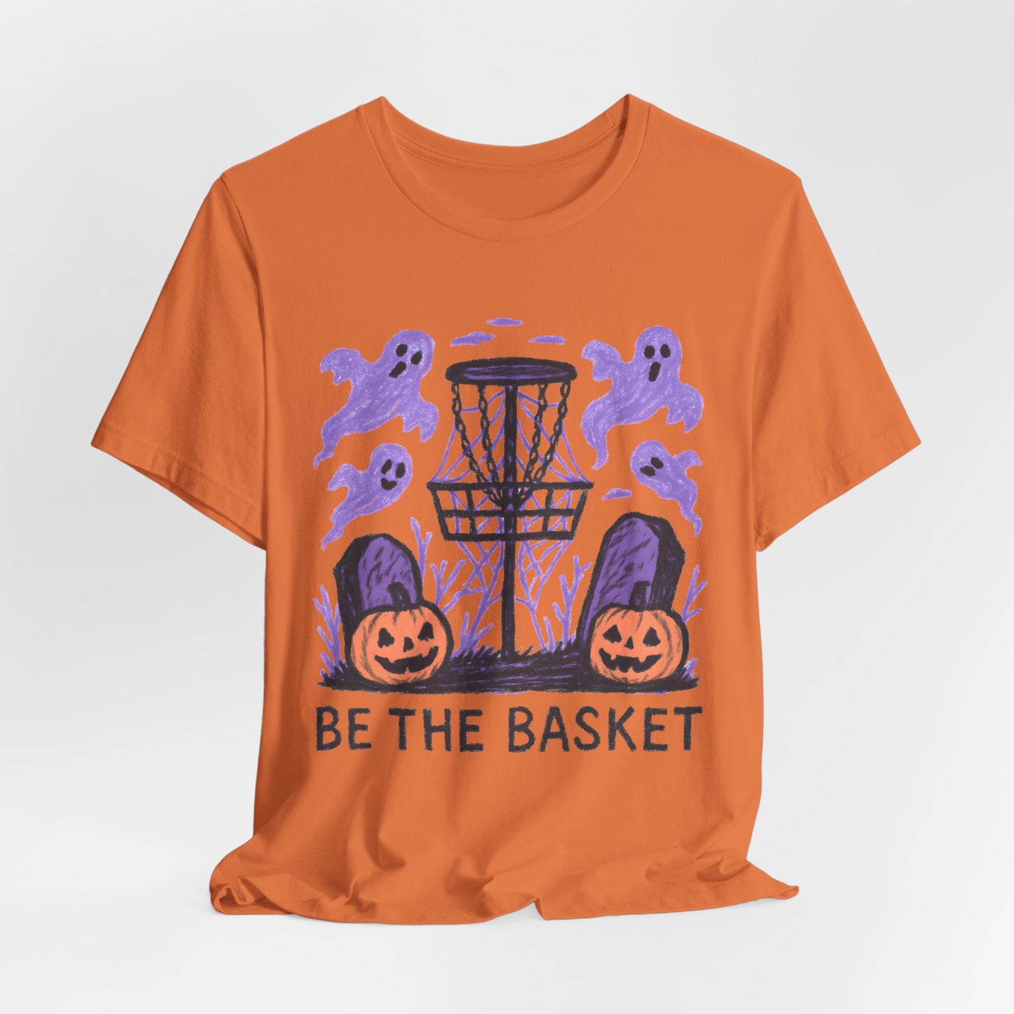 BE THE BASKET Disc Golf Halloween Design 8, Disc Golf Unisex T-Shirt