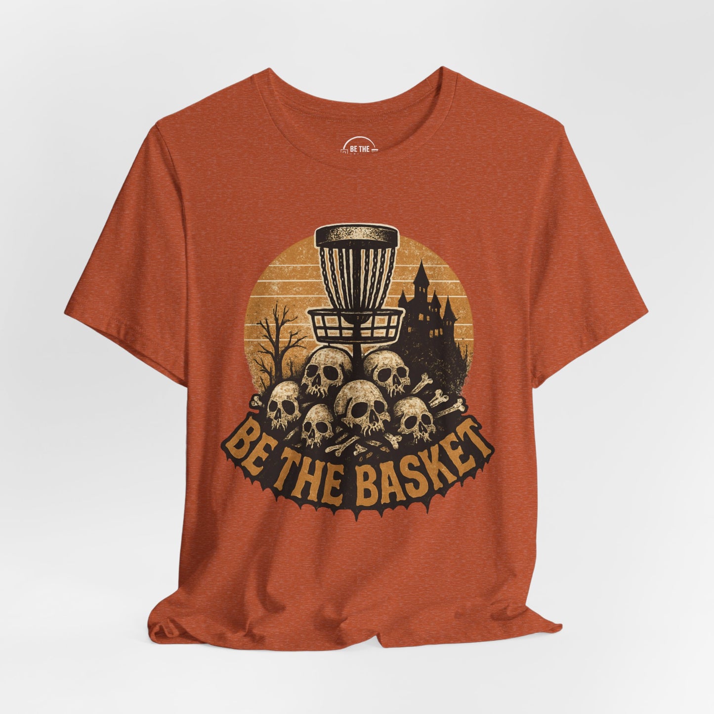 BE THE BASKET Disc Golf Halloween Design 9, Disc Golf Unisex T-Shirt