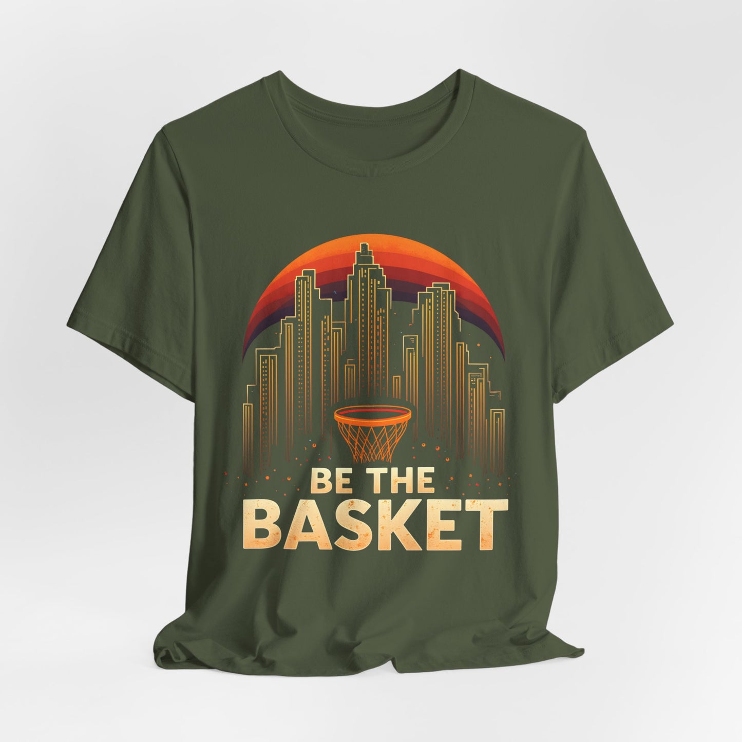 BE THE BASKET Basketball City Net Design, Unisex T-Shirt, Disc Golf Shirt