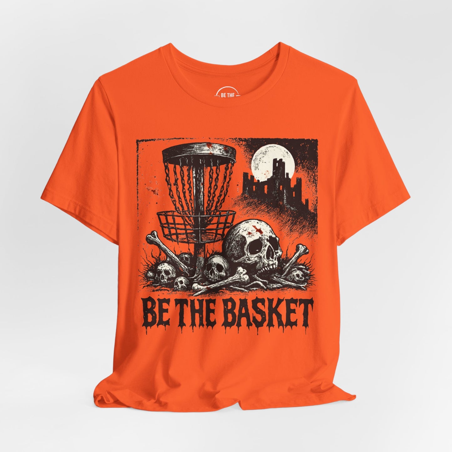 BE THE BASKET Disc Golf Halloween Design 6, Disc Golf Unisex T-Shirt