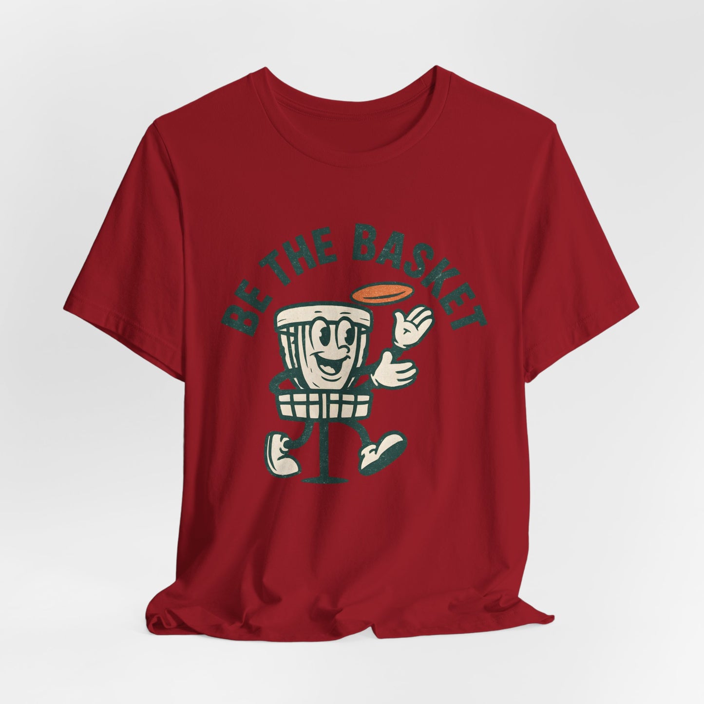 BE THE BASKET Disc Golf Basket Guy, Unisex T-Shirt