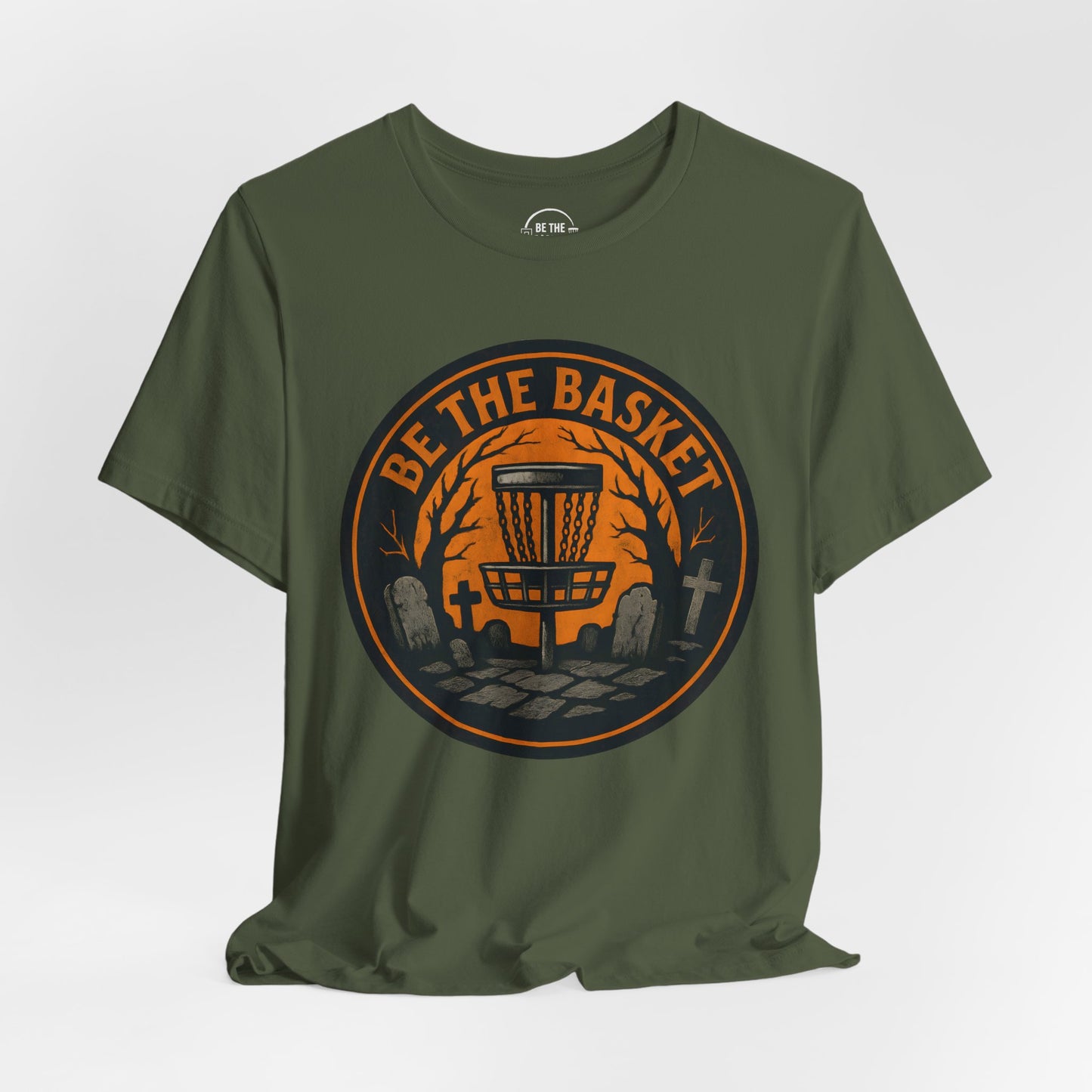 BE THE BASKET Disc Golf Halloween Design 10, Disc Golf Unisex T-Shirt