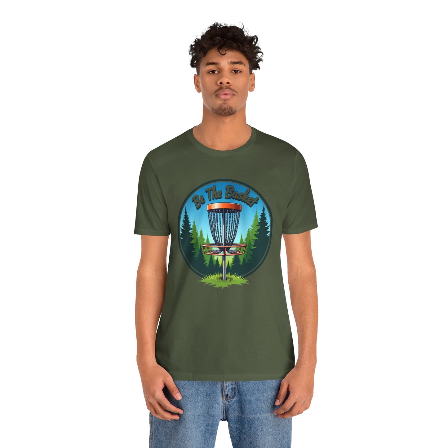 BE THE BASKET Disc Golf Nature Design 2, Unisex T-Shirt, Disc GolfT-Shirt