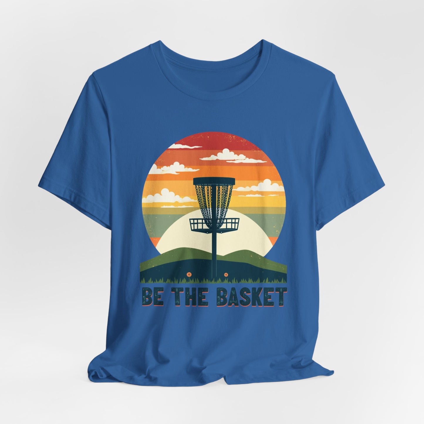 BE THE BASKET Disc Golf Retro 2, Unisex T-Shirt, Disc Golf Shirt