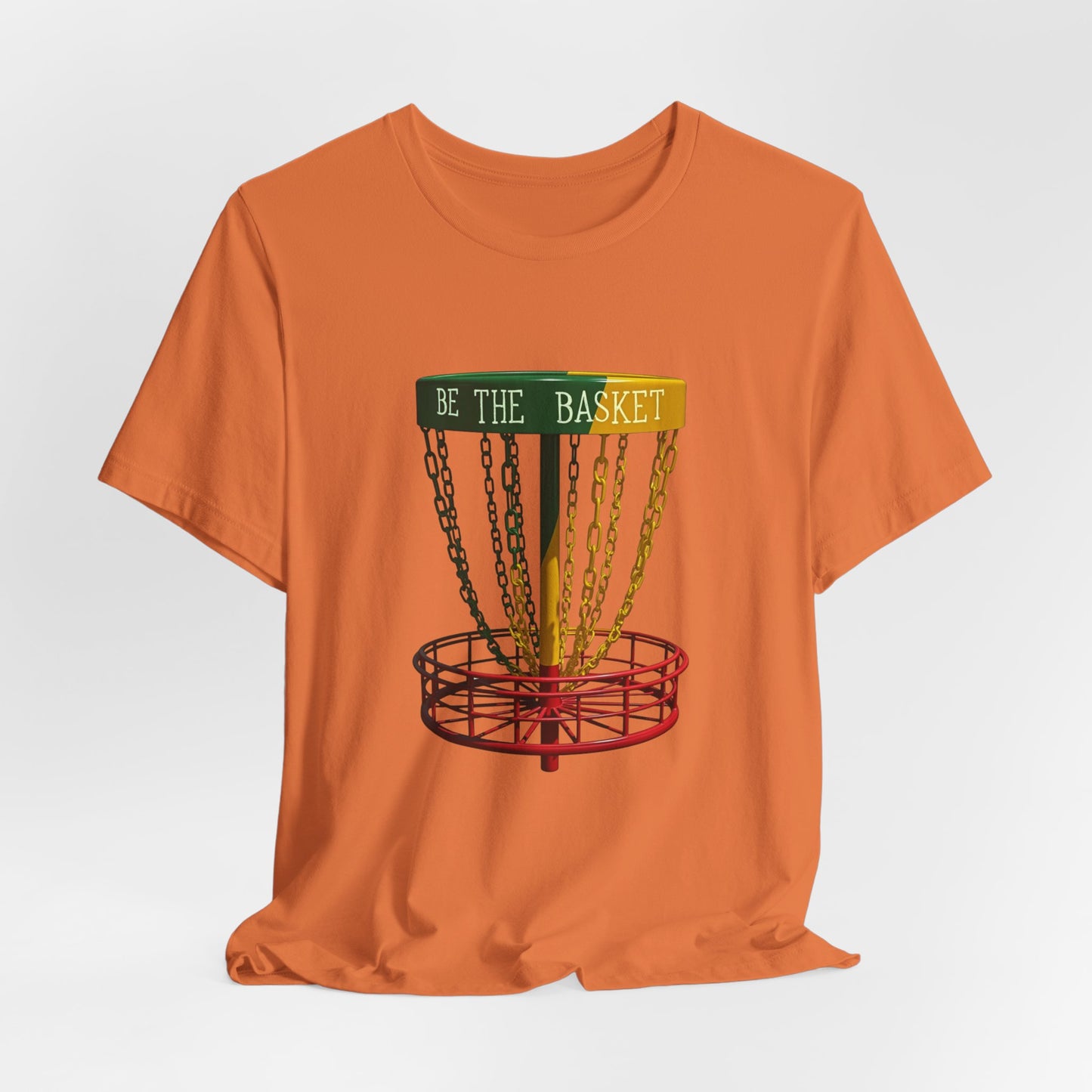 BE THE BASKET Disc Golf Rasta 2 Design, Unisex T-Shirt, Disc Golf Shirt