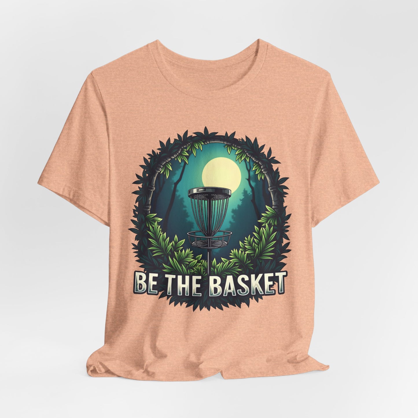 BE THE BASKET Disc Golf Jungle Night Unisex T-Shirt, DISC GOLF SHIRT