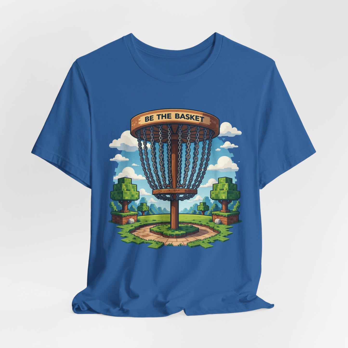 BE THE BASKET Disc Golf Minecraft 1, Unisex T-Shirt