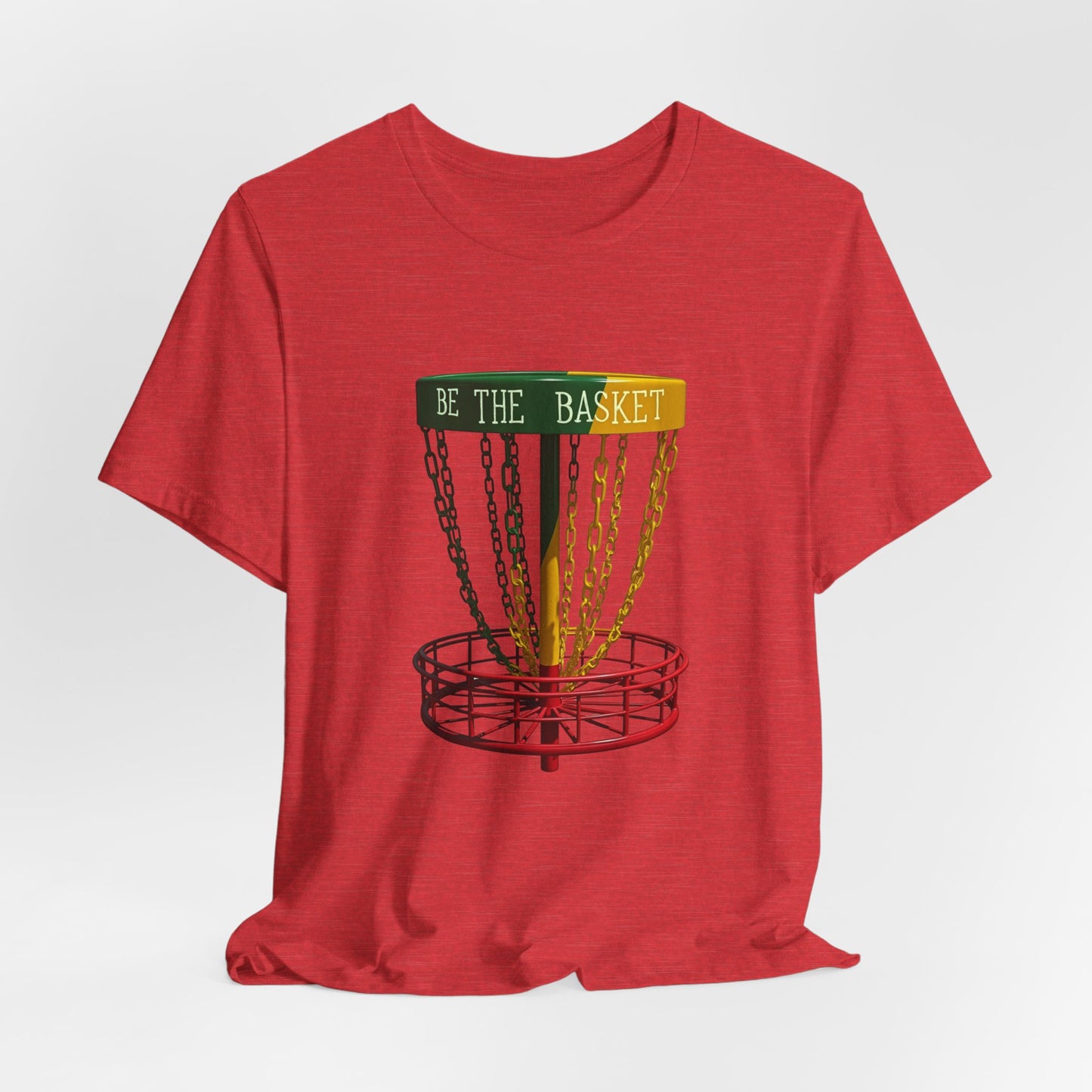 BE THE BASKET Disc Golf Rasta 2 Design, Unisex T-Shirt, Disc Golf Shirt