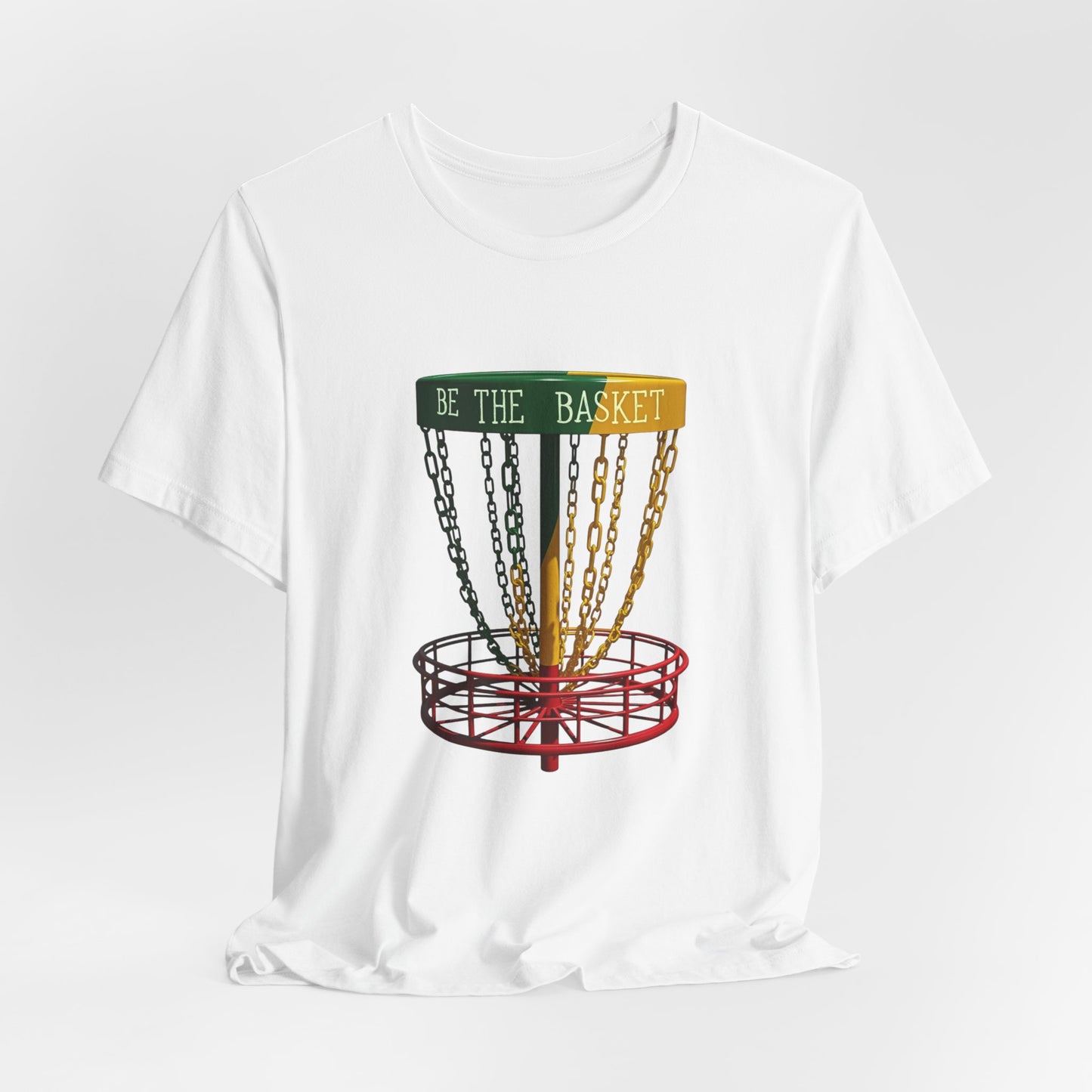 BE THE BASKET Disc Golf Rasta 2 Design, Unisex T-Shirt, Disc Golf Shirt