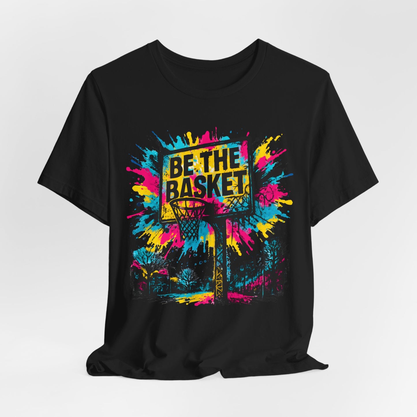 BE THE BASKET Basketball Goal Art Design 2, Unisex T-Shirt, Disc Golf Shirt