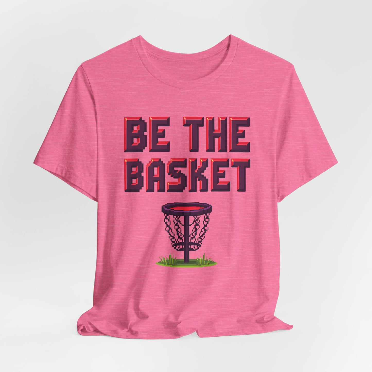 BE THE BASKET Disc Golf Basket 8-bit Design, Unisex T-Shirt, Disc Golf Shirt