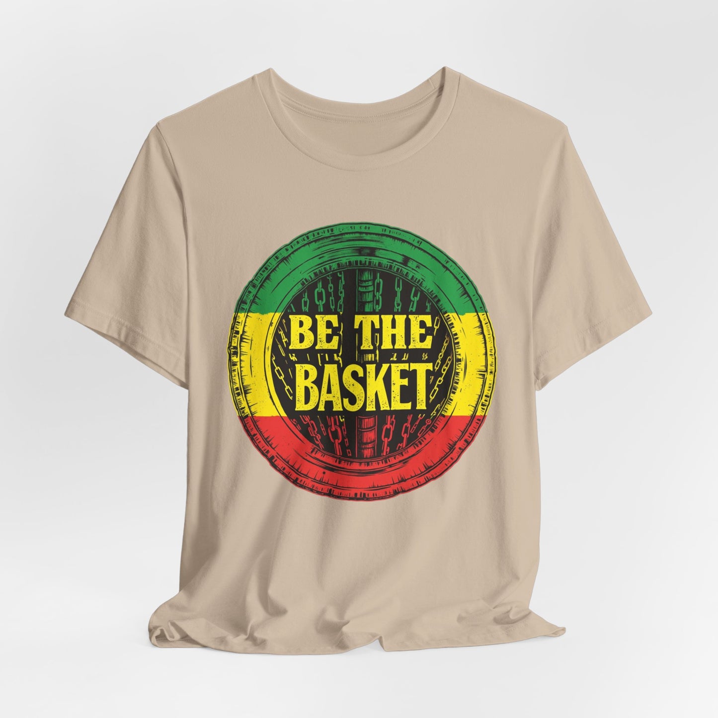BE THE BASKET Disc Golf Rasta 1 Design , Unisex T-Shirt, Disc Golf Shirt
