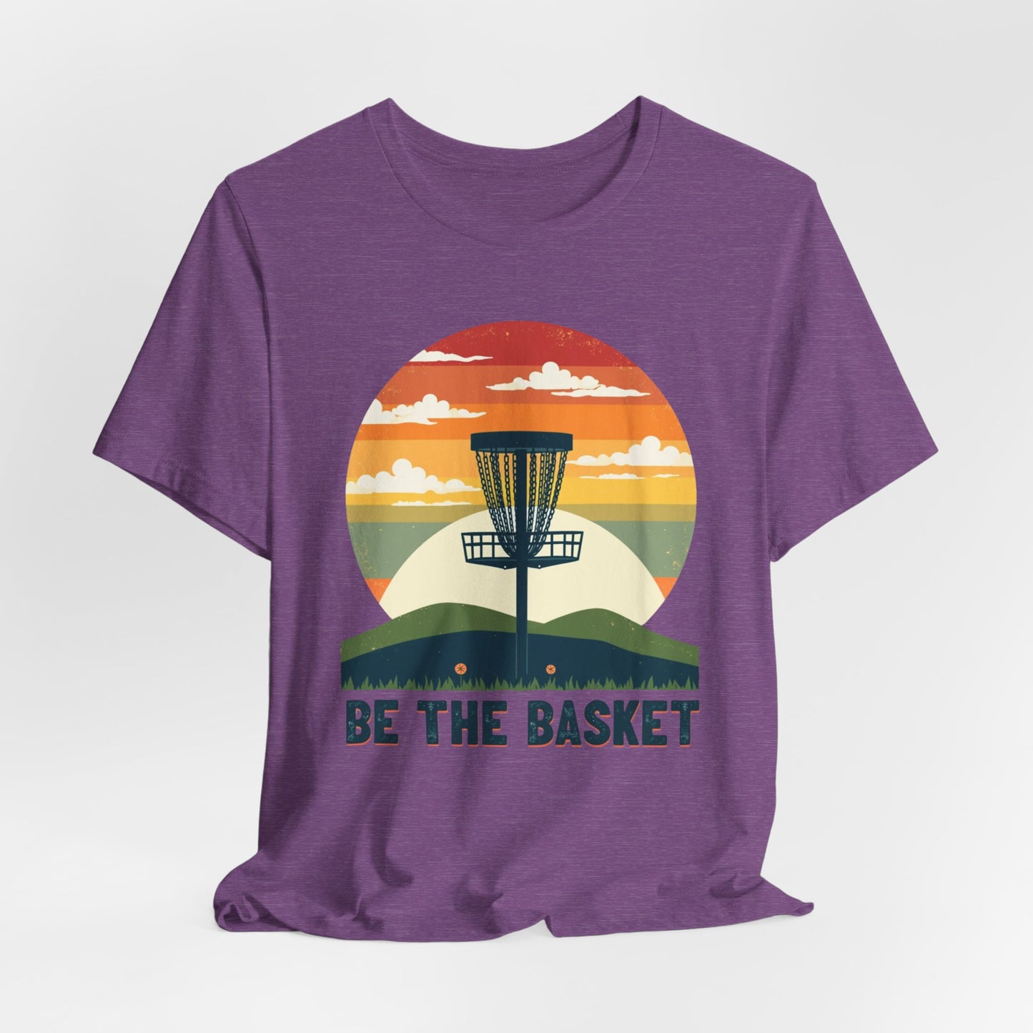 BE THE BASKET Disc Golf Retro 2, Unisex T-Shirt, Disc Golf Shirt