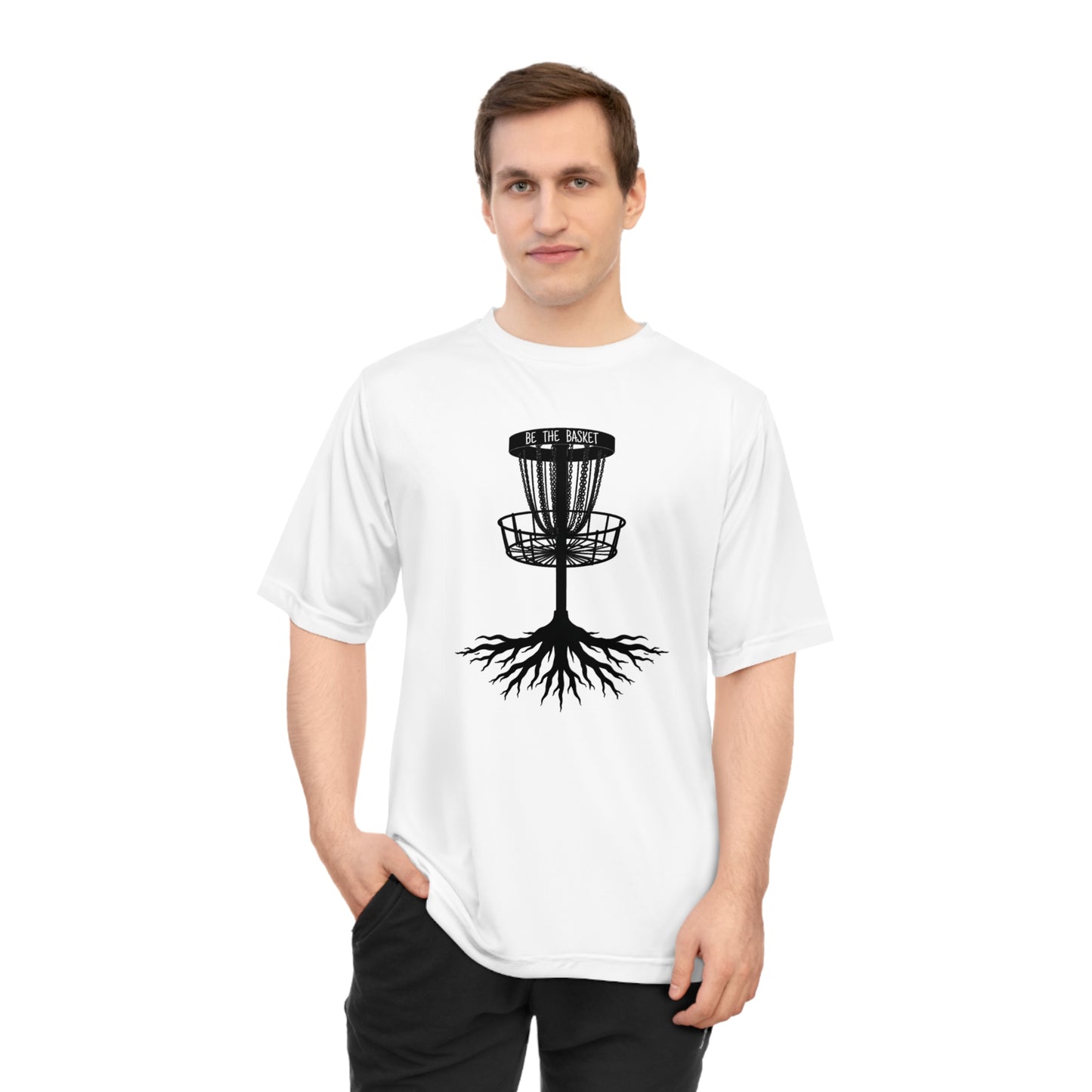 BE THE BASKET Disc Golf Tree Of Life , Unisex Performance T-Shirt, Disc Golf Shirt