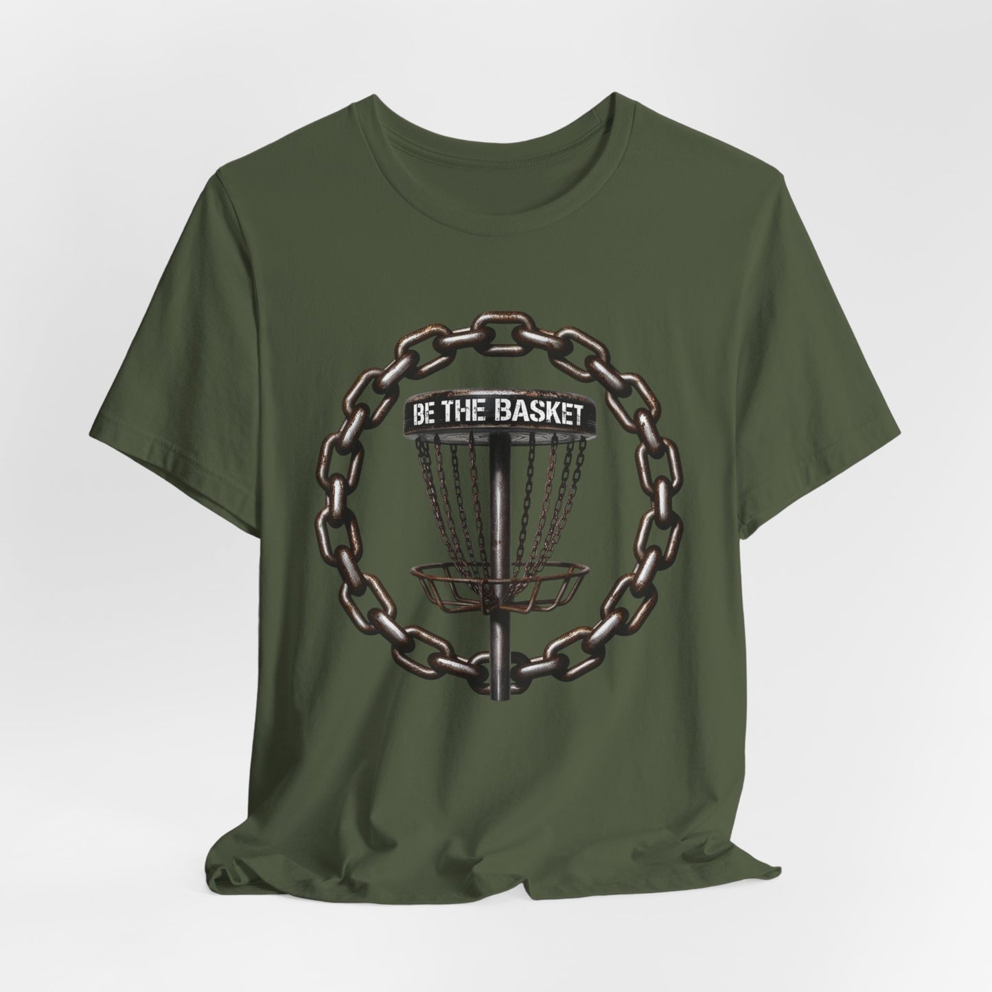 BE THE BASKET Chain Circle Disc Golf Unisex T-Shirt - Disc Golf Shirt