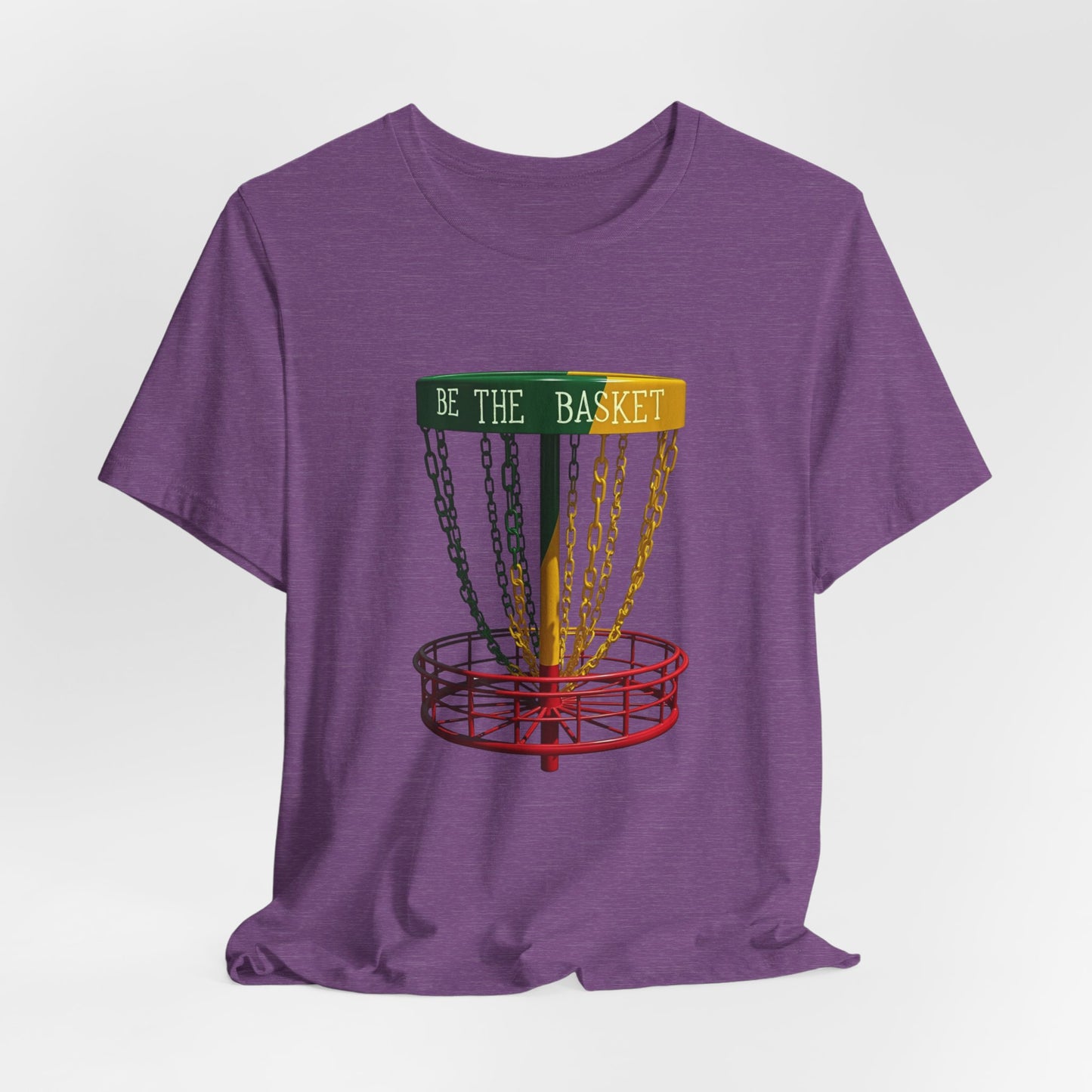 BE THE BASKET Disc Golf Rasta 2 Design, Unisex T-Shirt, Disc Golf Shirt