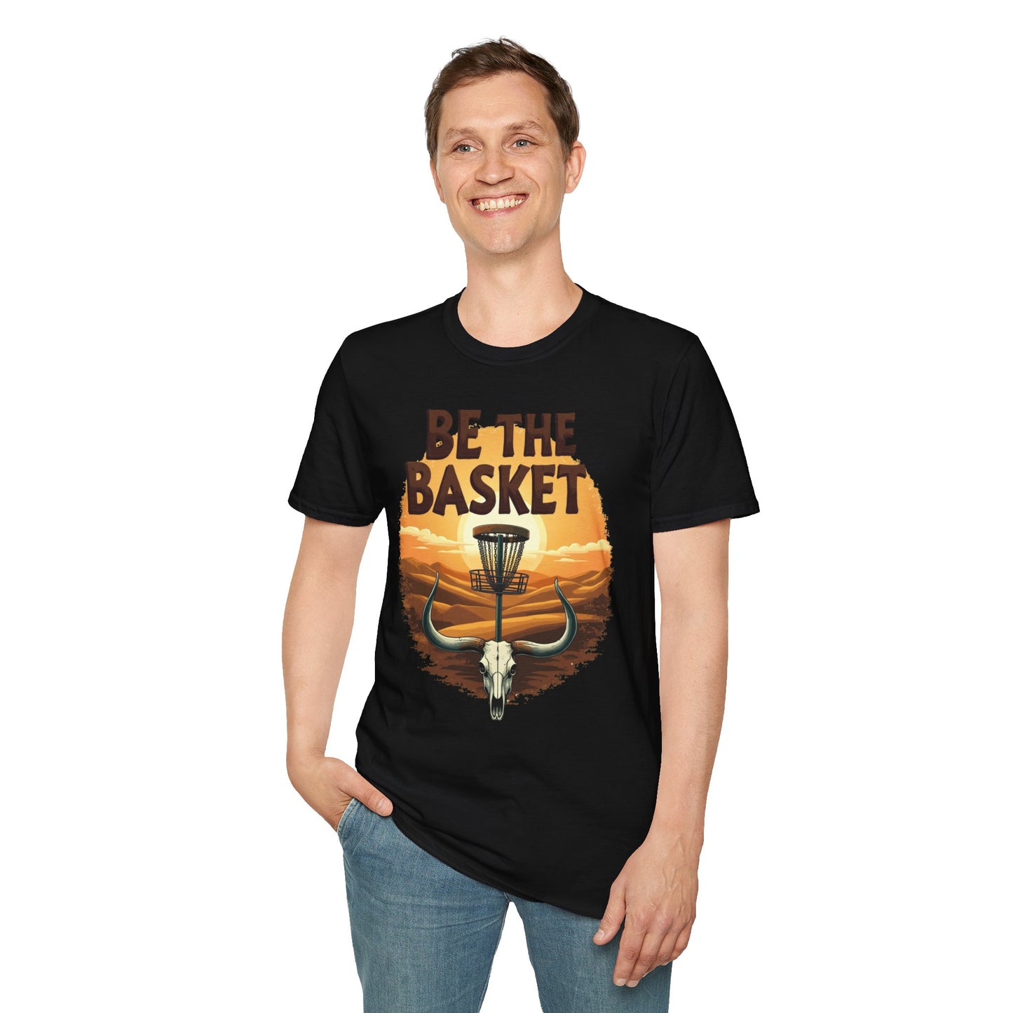 BE THE BASKET Desert Steer Disc Golf Unisex T-Shirt