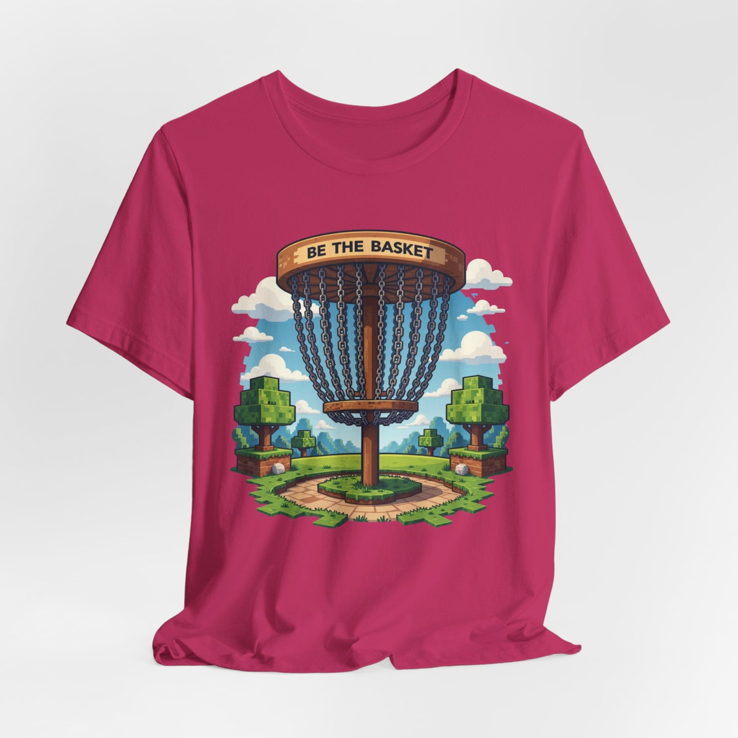 BE THE BASKET Disc Golf Minecraft 1, Unisex T-Shirt