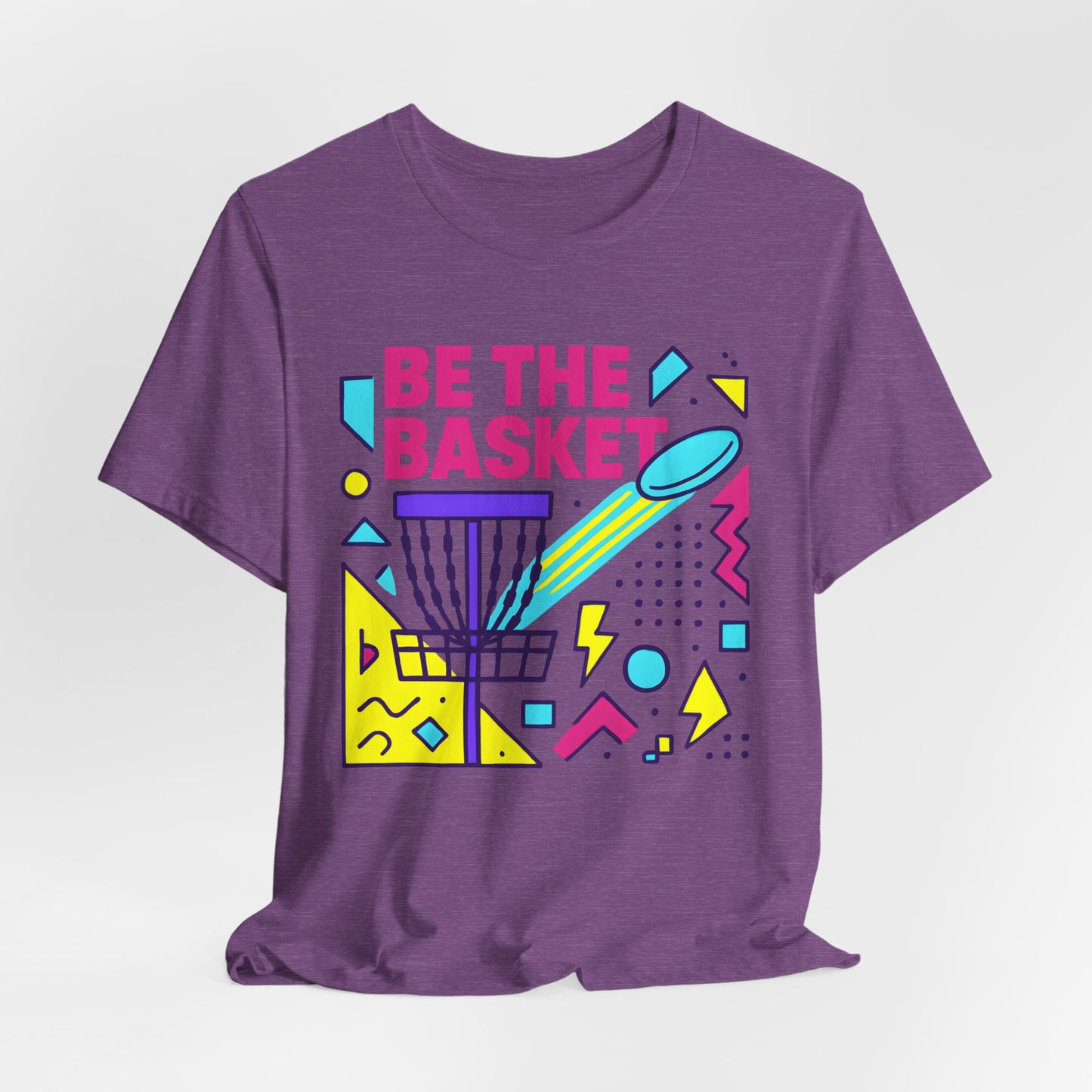 BE THE BASKET Disc Golf Basket Abstract 10, Unisex T-Shirt, Disc Golf Shirt