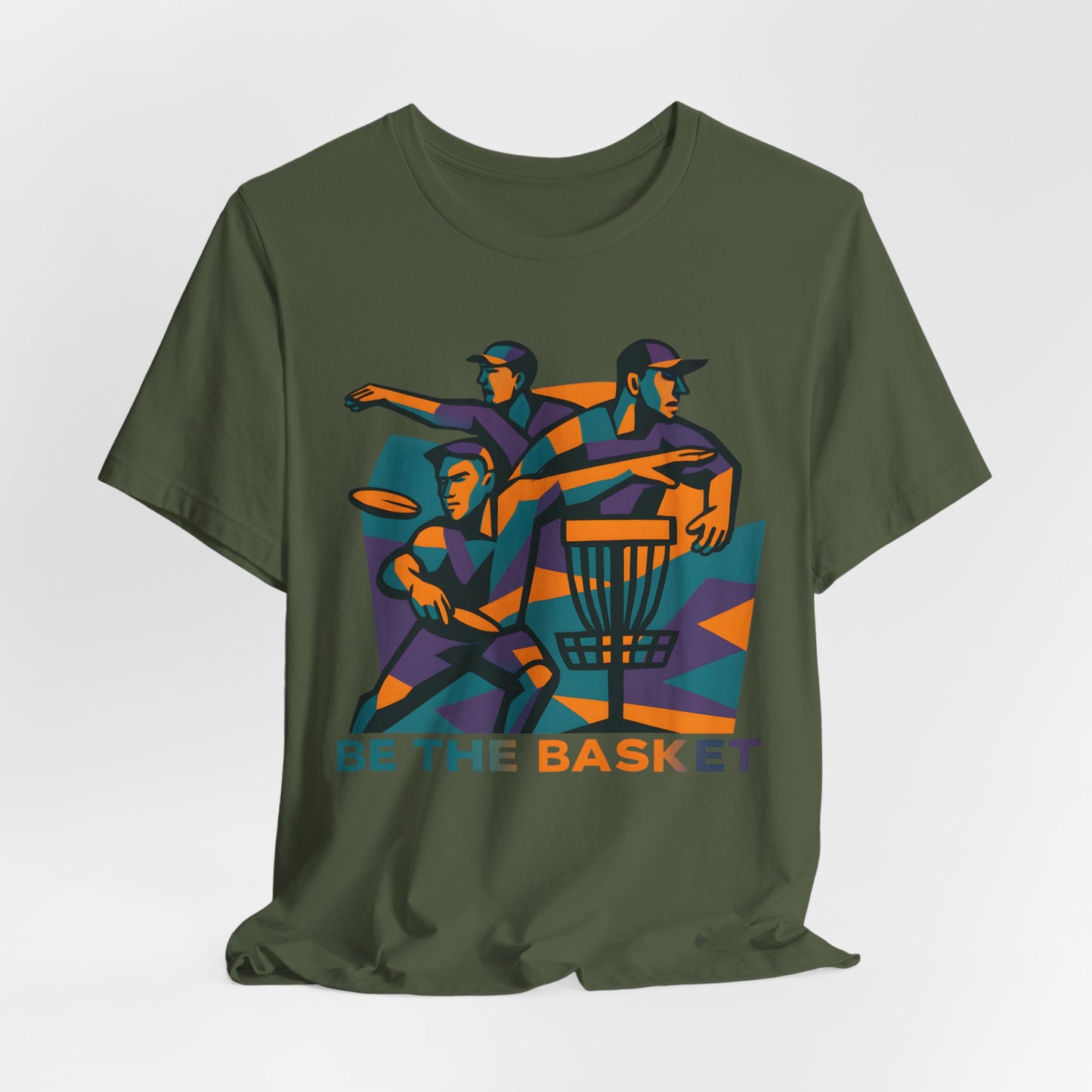 BE THE BASKET Disc Golf Art 2, Unisex T-Shirt, Disc Golf Shirt