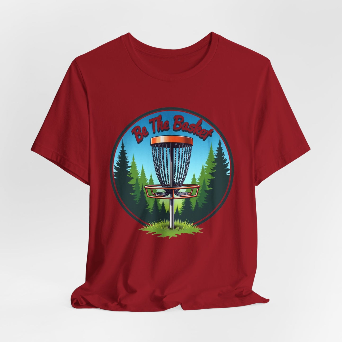 BE THE BASKET Disc Golf Nature Design 2, Unisex T-Shirt, Disc GolfT-Shirt