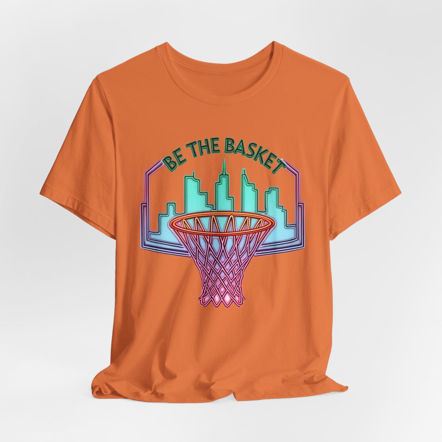 BE THE BASKET Basketball City Net Design 5, Unisex T-Shirt, Disc Golf Shirt