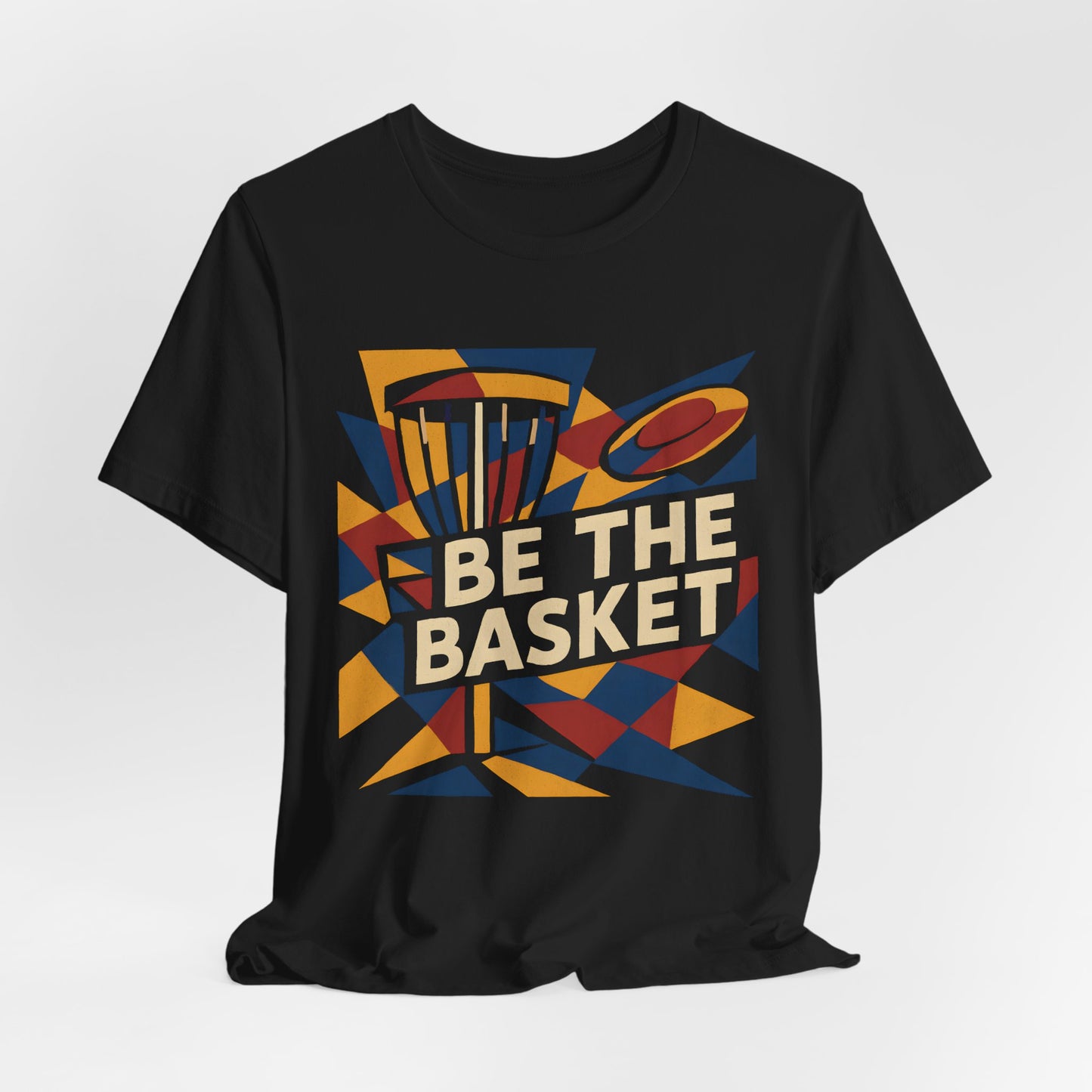 BE THE BASKET Disc Golf Basket Abstract 6, Unisex T-Shirt, Disc Golf Shirt