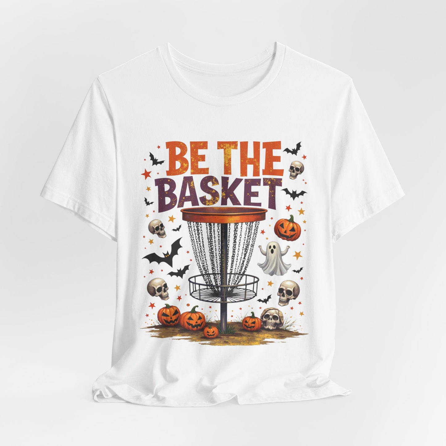 BE THE BASKET Disc Golf Halloween Design 13, Disc Golf Unisex T-Shirt