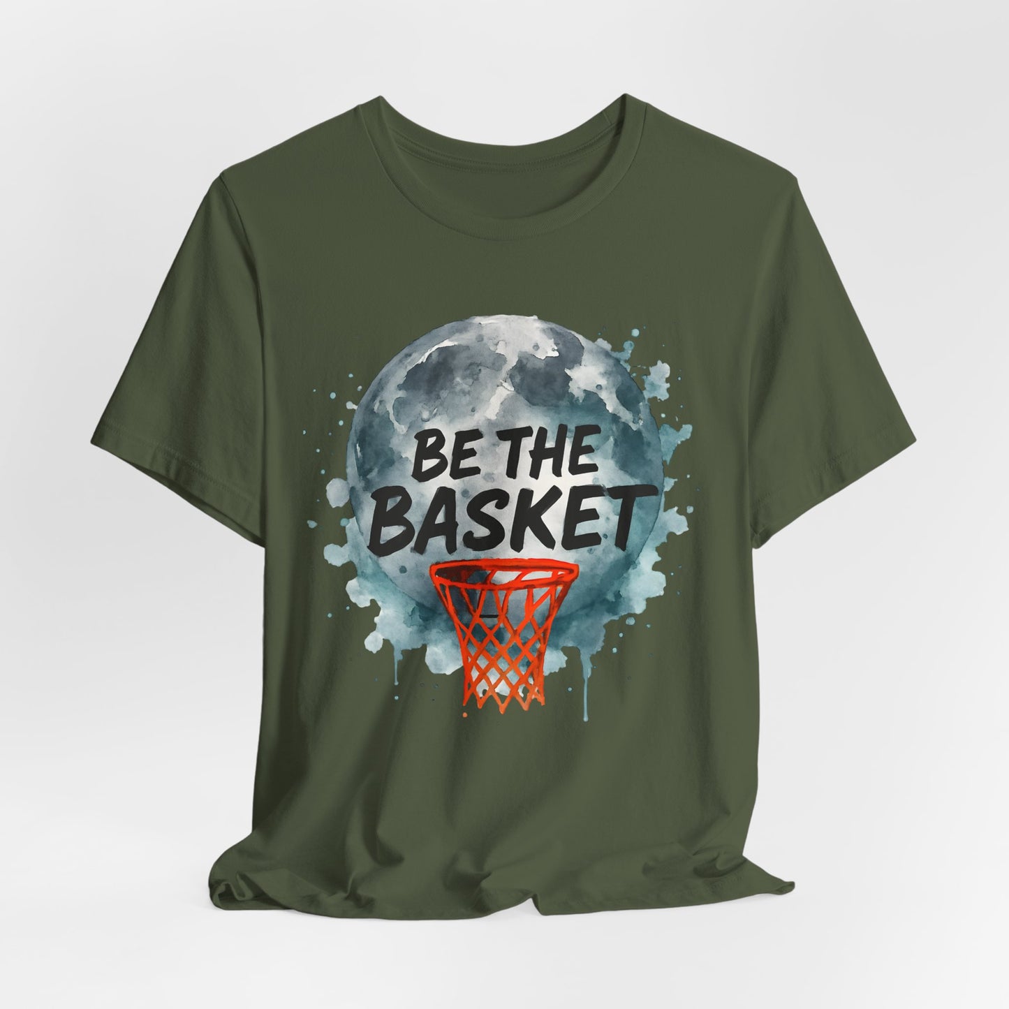 BE THE BASKET Basketball Watercolor Design 2, Basketball Unisex T-Shirt
