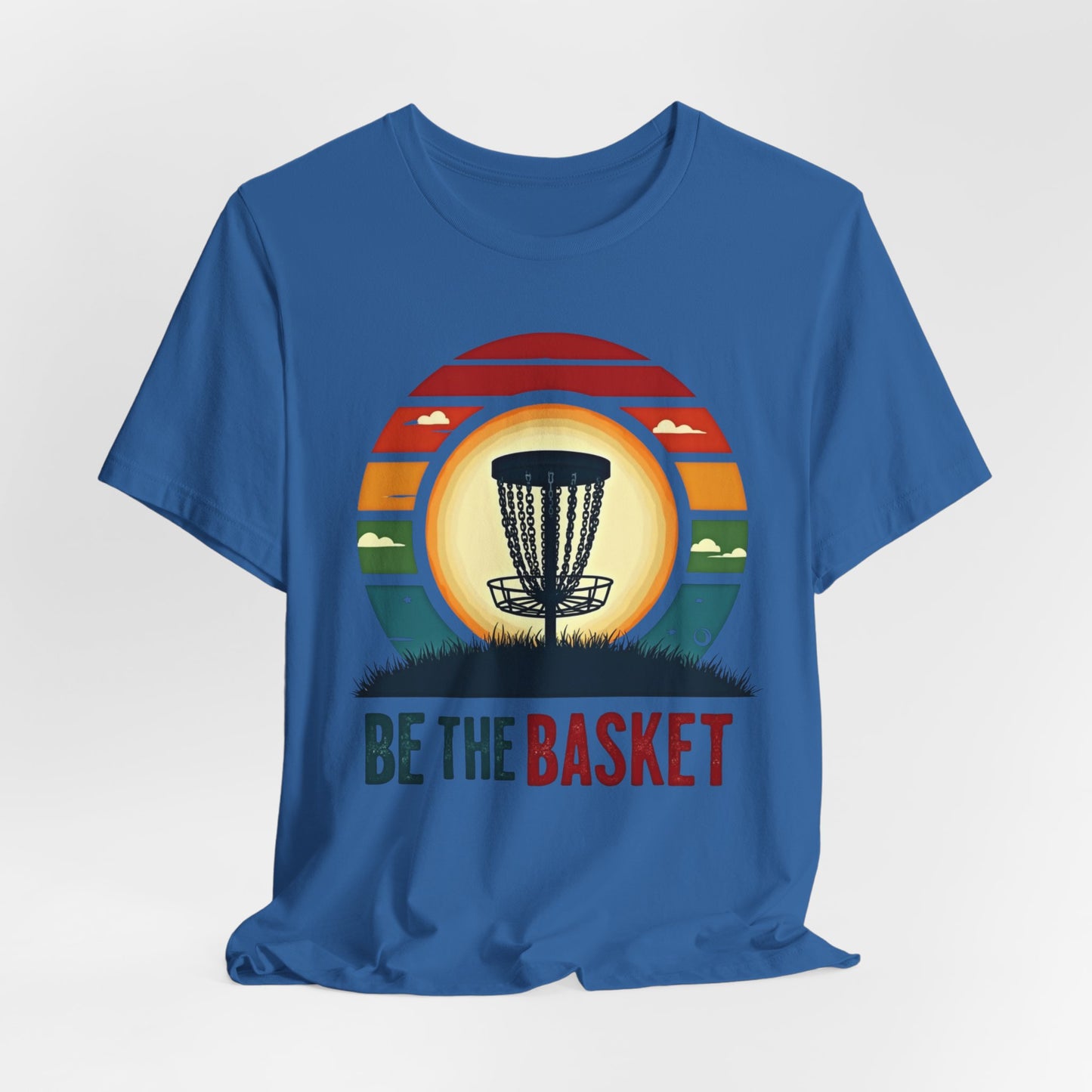 BE THE BASKET Disc Golf Retro 1, Unisex T-Shirt, Disc Golf Shirt