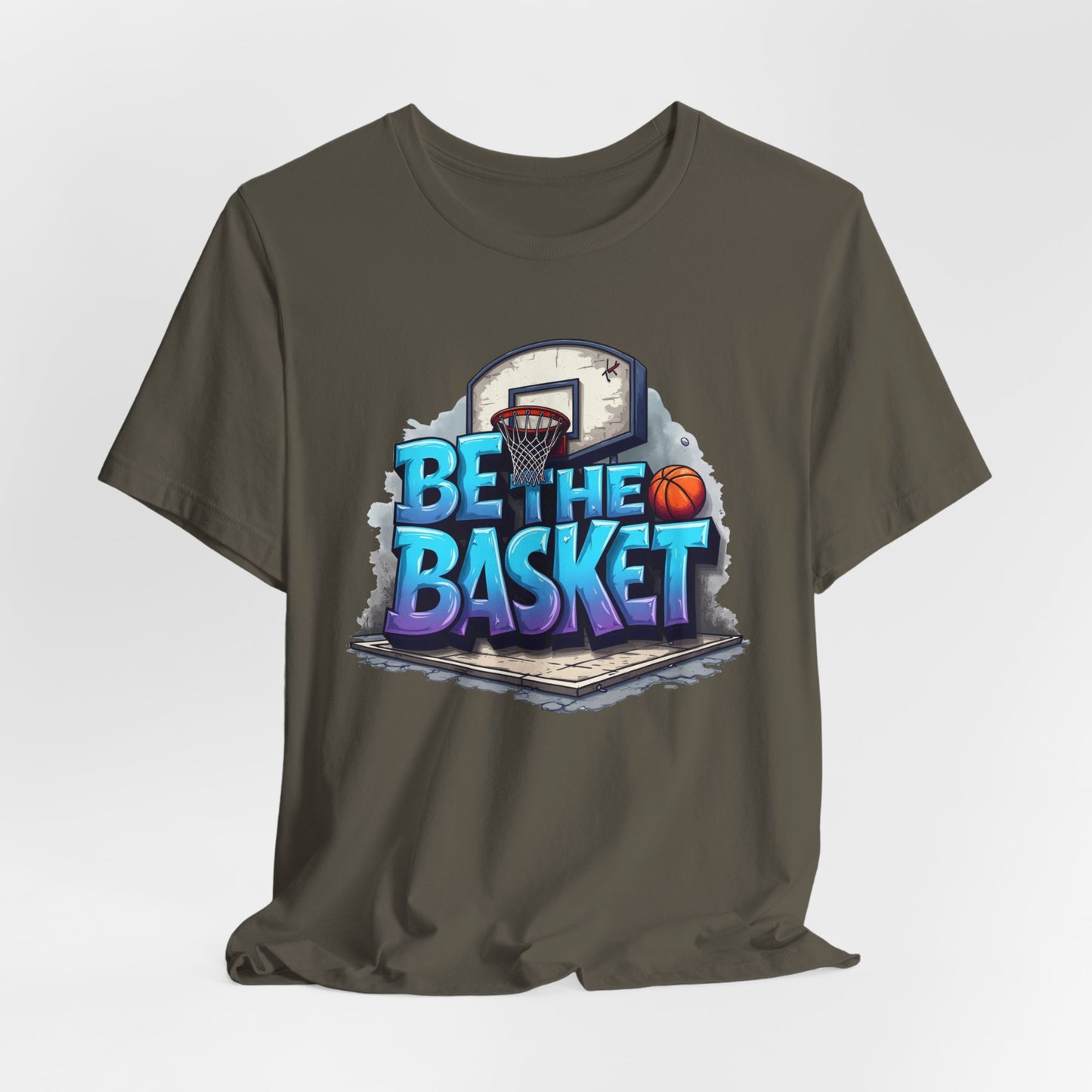 BE THE BASKET Basketball Graffiti Design 2 , Unisex T-Shirt, Basketball T-Shirt
