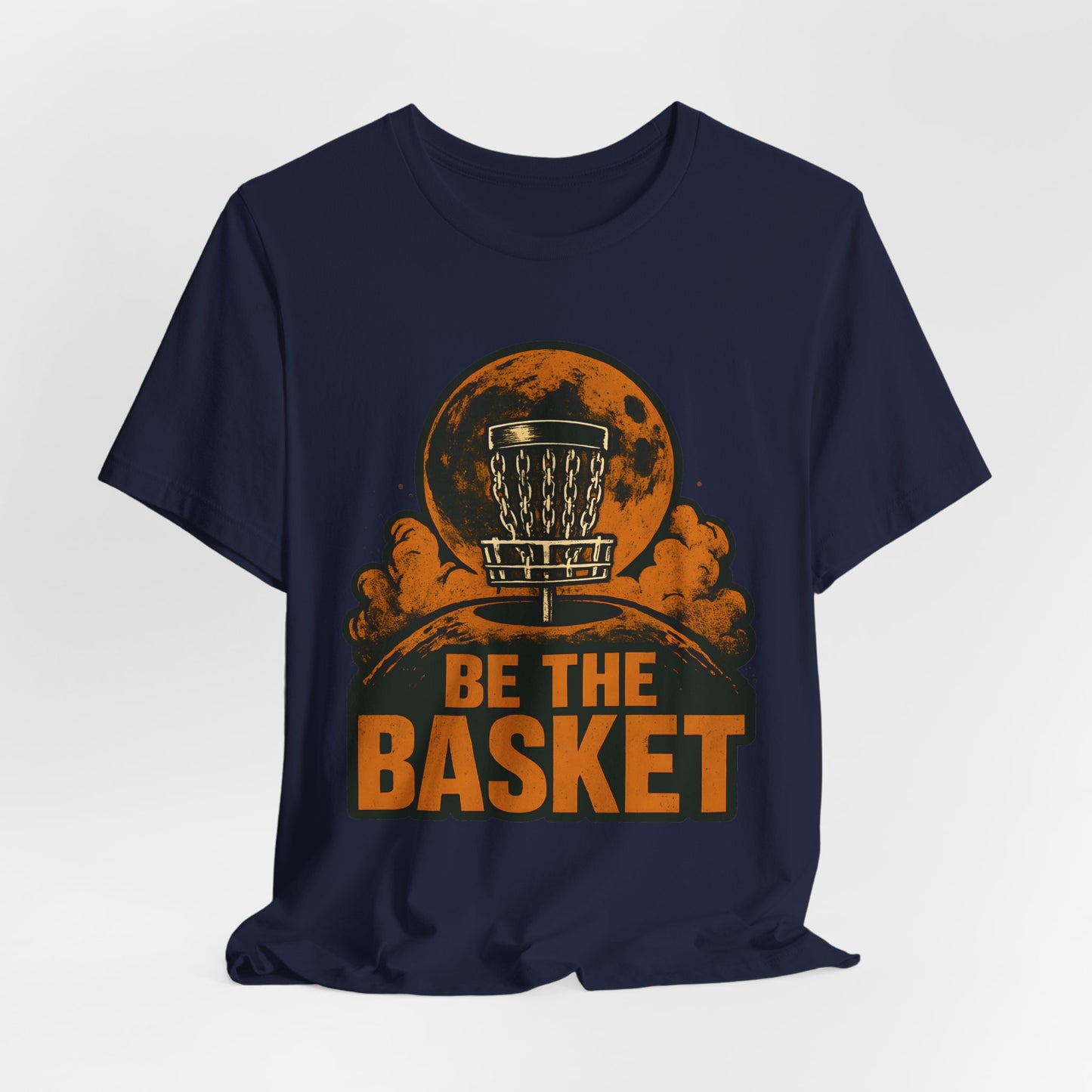 BE THE BASKET Disc Golf Moon 3, Unisex T-Shirt, Disc Golf Shirt