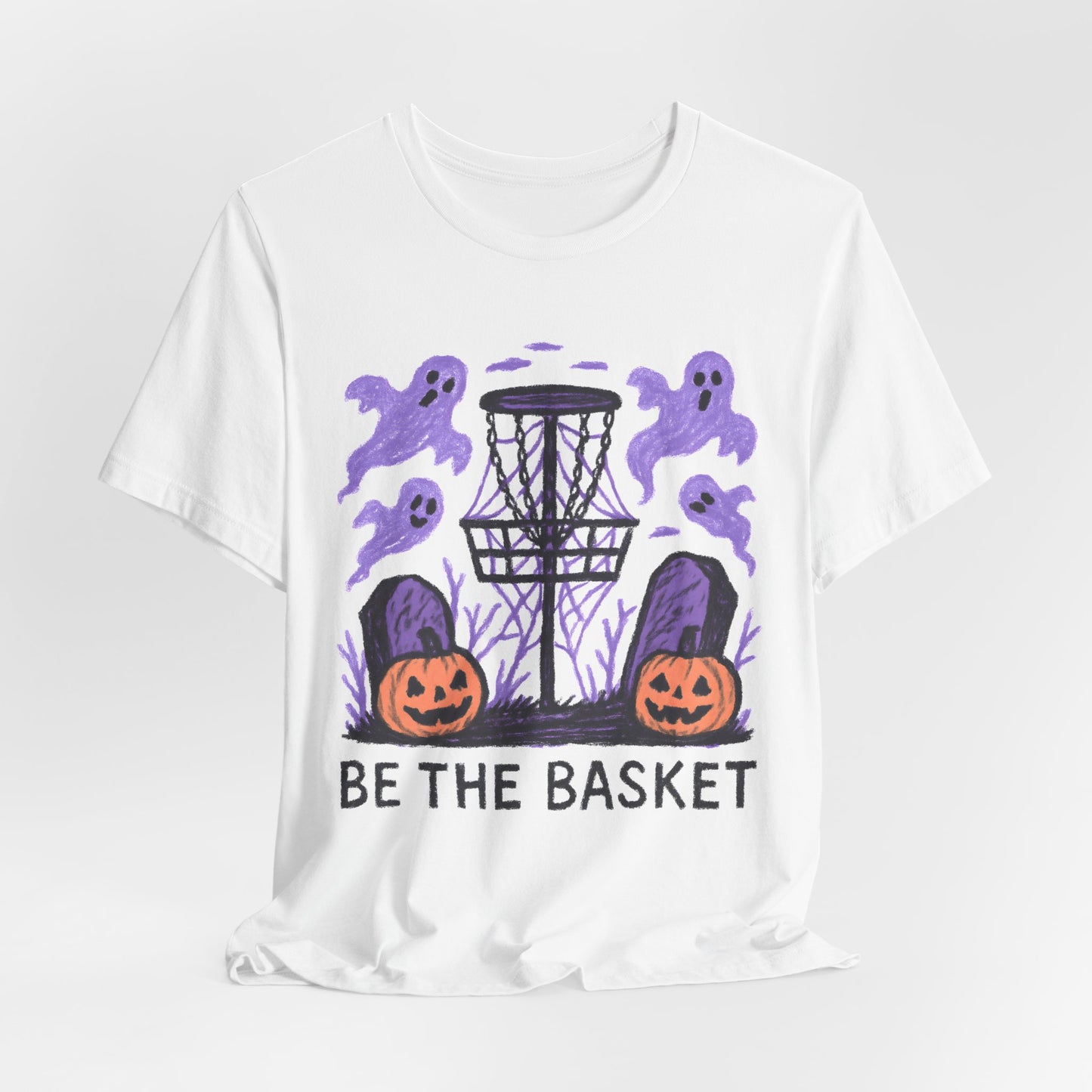 BE THE BASKET Disc Golf Halloween Design 8, Disc Golf Unisex T-Shirt