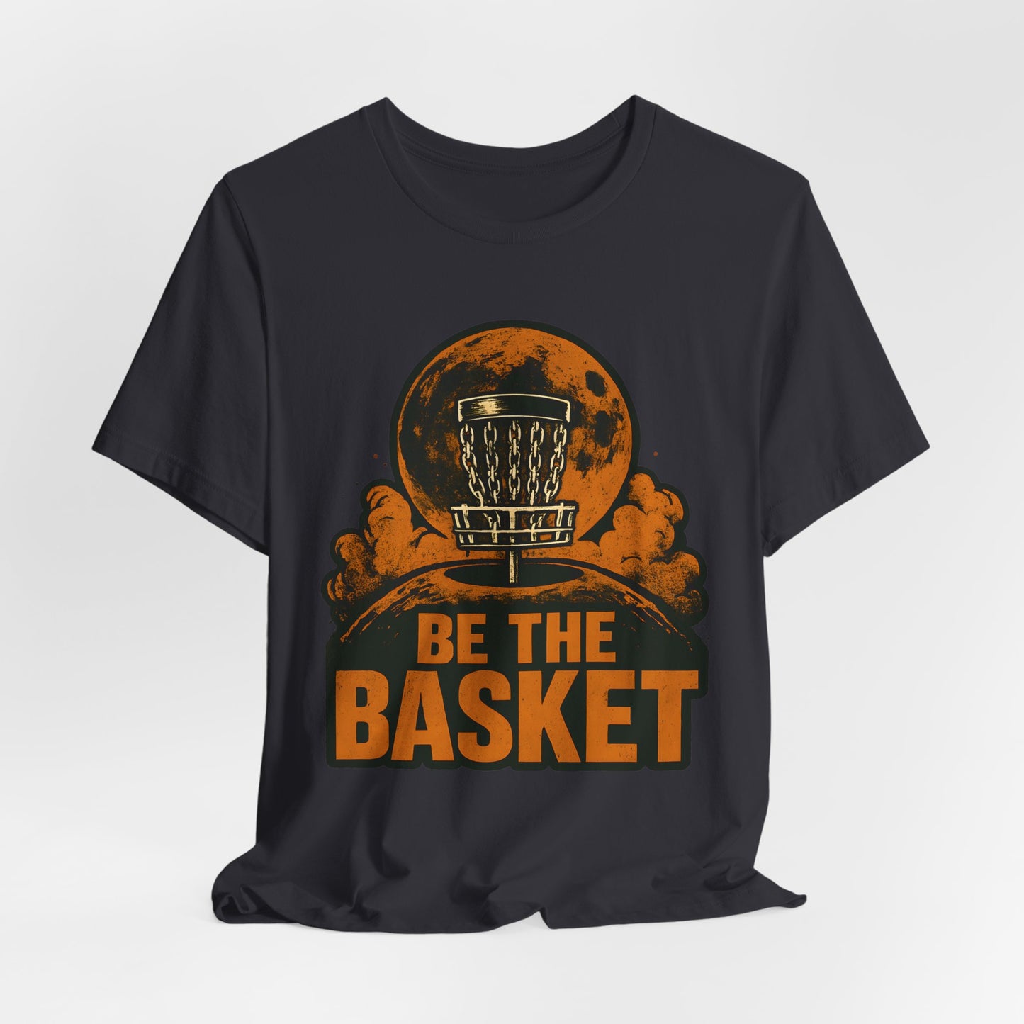 BE THE BASKET Disc Golf Moon 3, Unisex T-Shirt, Disc Golf Shirt