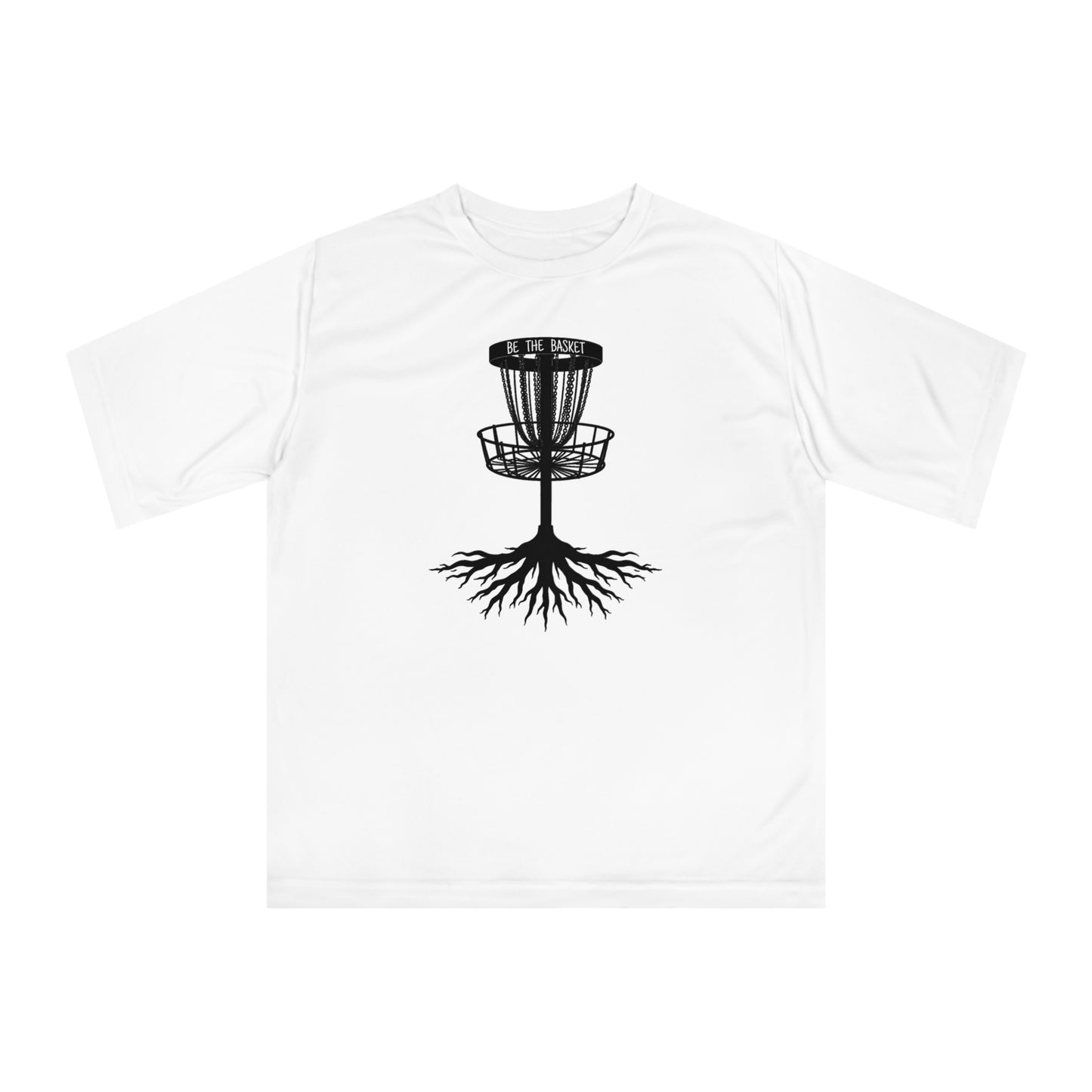 BE THE BASKET Disc Golf Tree Of Life , Unisex Performance T-Shirt, Disc Golf Shirt