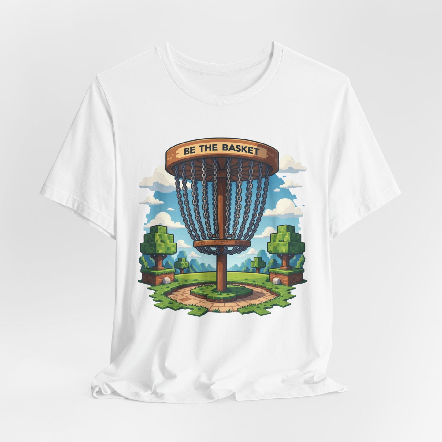 BE THE BASKET Disc Golf Minecraft 1, Unisex T-Shirt